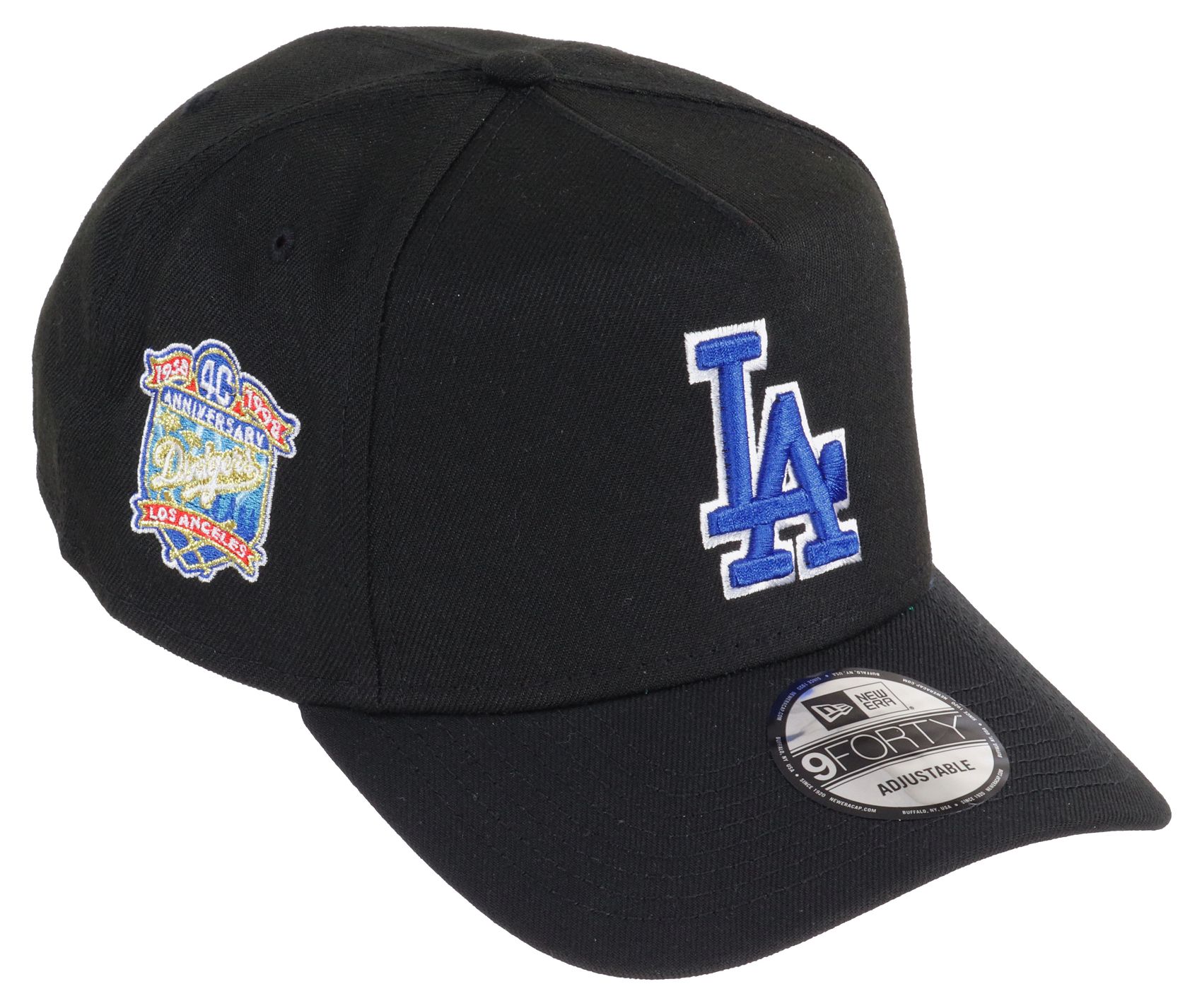 Los Angeles Dodgers MLB Black 9Forty A-Frame Adjustable Cap New Era