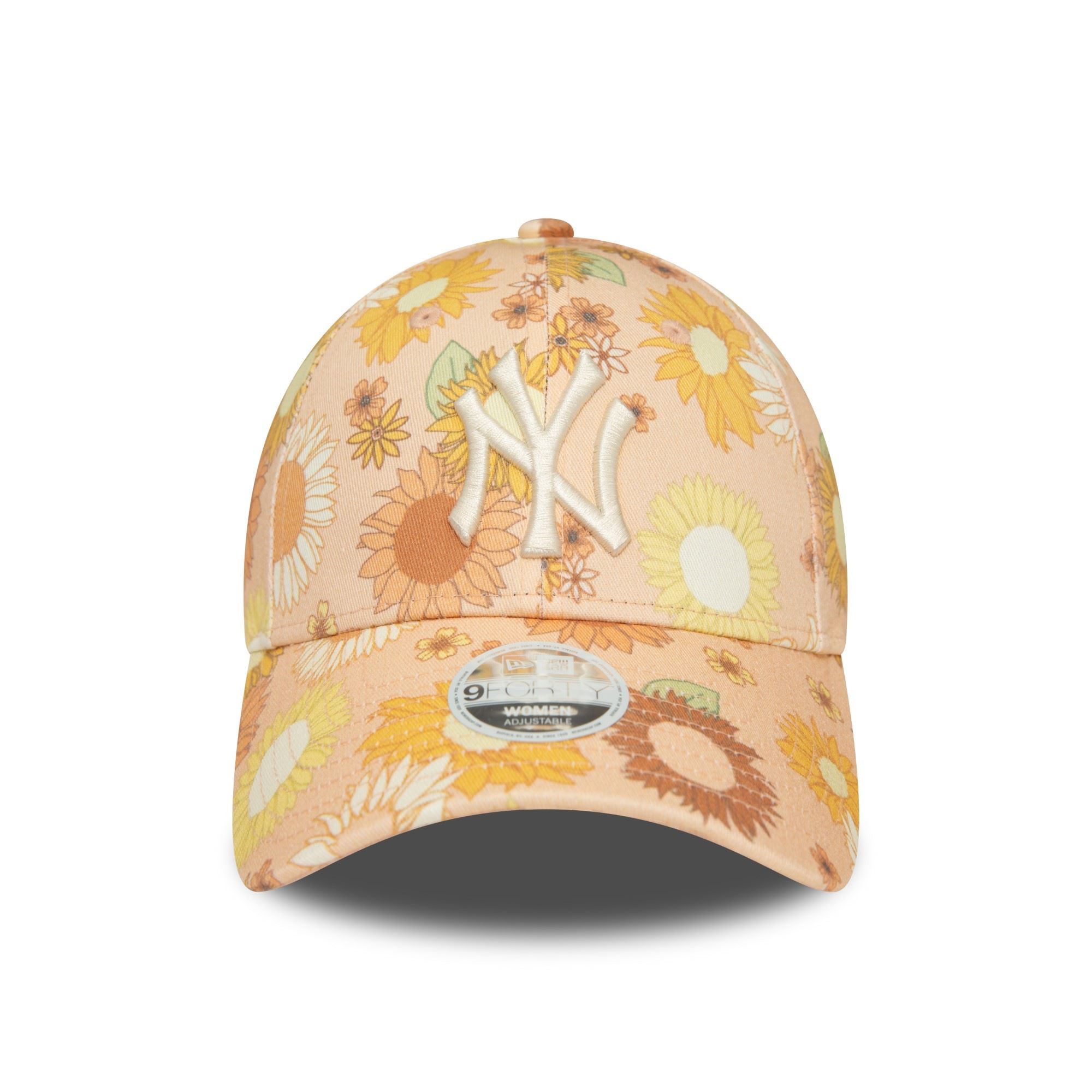 New York Yankees MLB Floral Apricot 9Forty Adjustable Women Cap New Era