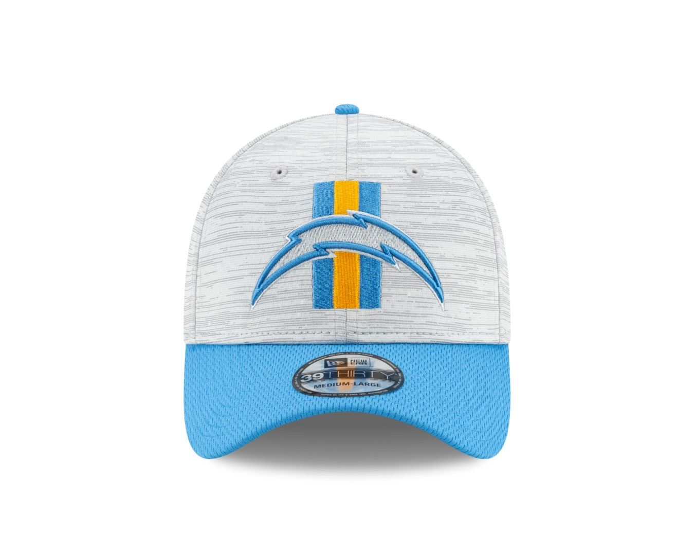 Los Angeles Chargers NFL Training 2021 Grey 39Thirty Stretch Cap New Era