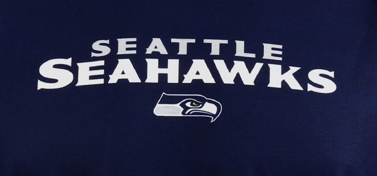 Seattle Seahawks Navy Big Logo Back T-Shirt New Era