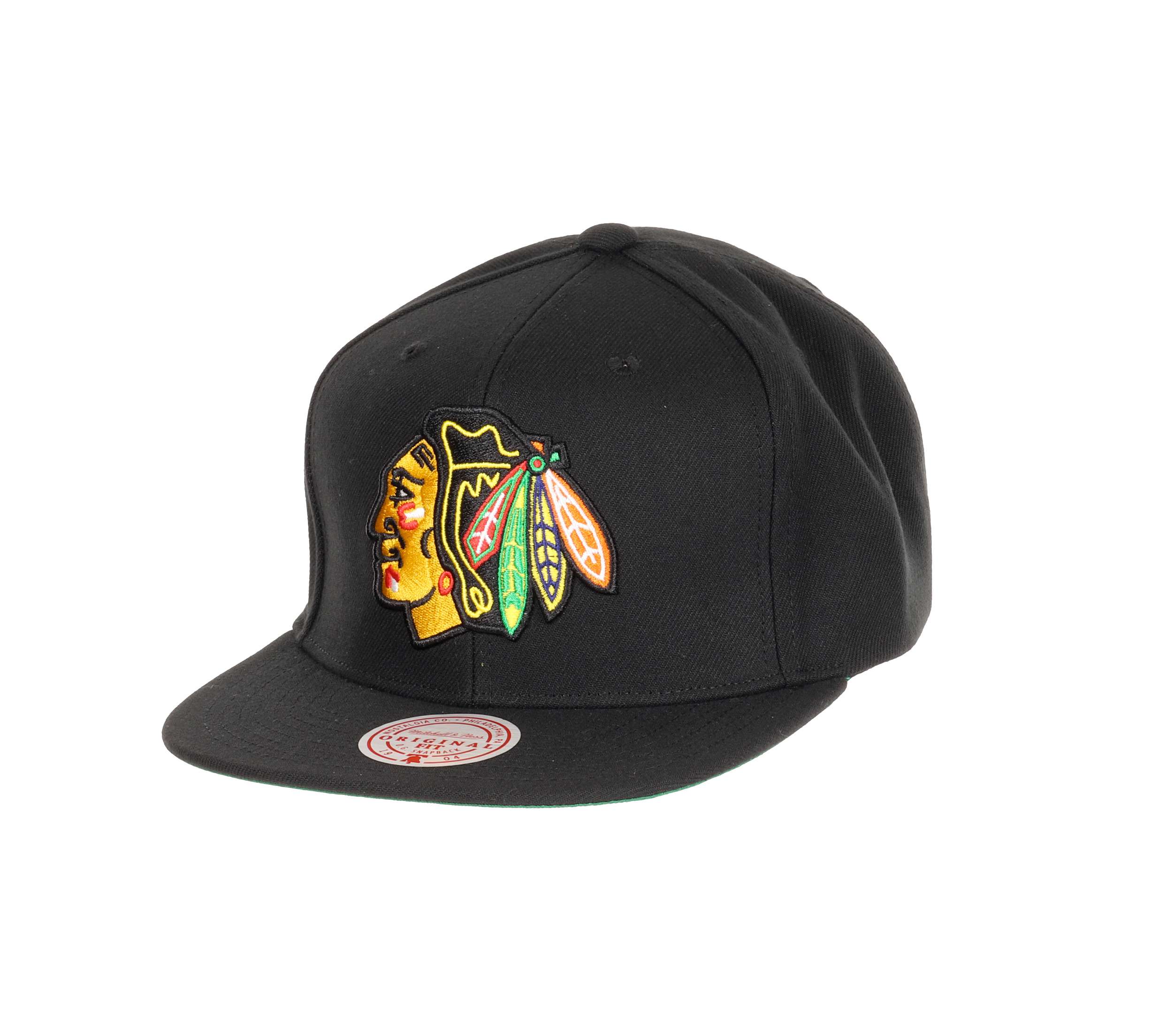Chicago Blackhawks NHL Top Spot Original Fit Black Adjustable Snapback Cap Mitchell & Ness