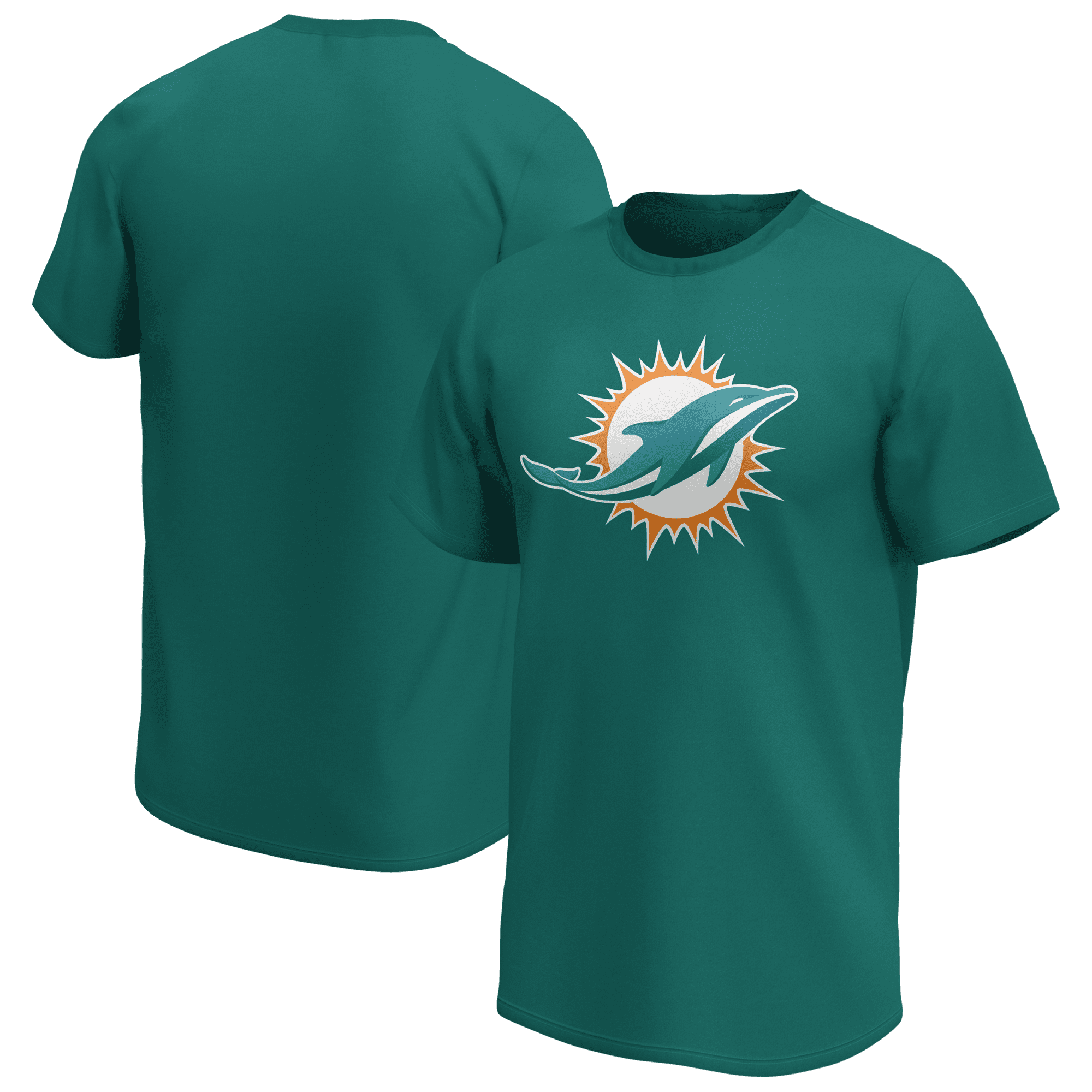 Miami Dolphins NFL Mid Essentials Primary Colour Logo T-Shirt Fanatics