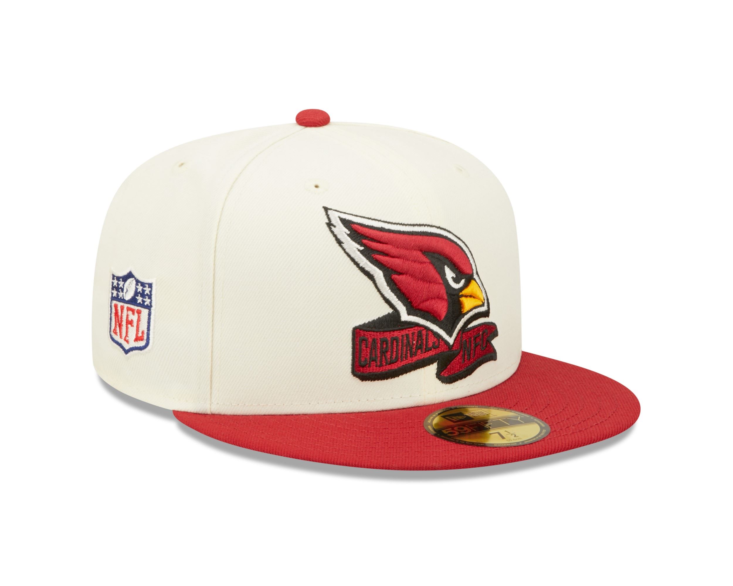 Arizona Cardinals NFL 2022 Sideline Chrome White 59Fifty Basecap New Era