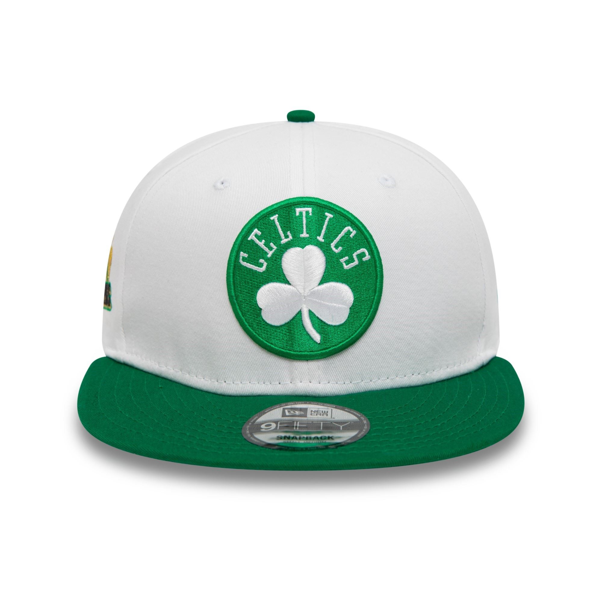 Boston Celtics NBA White Crown Patches White 9Fifty Snapback Cap New Era