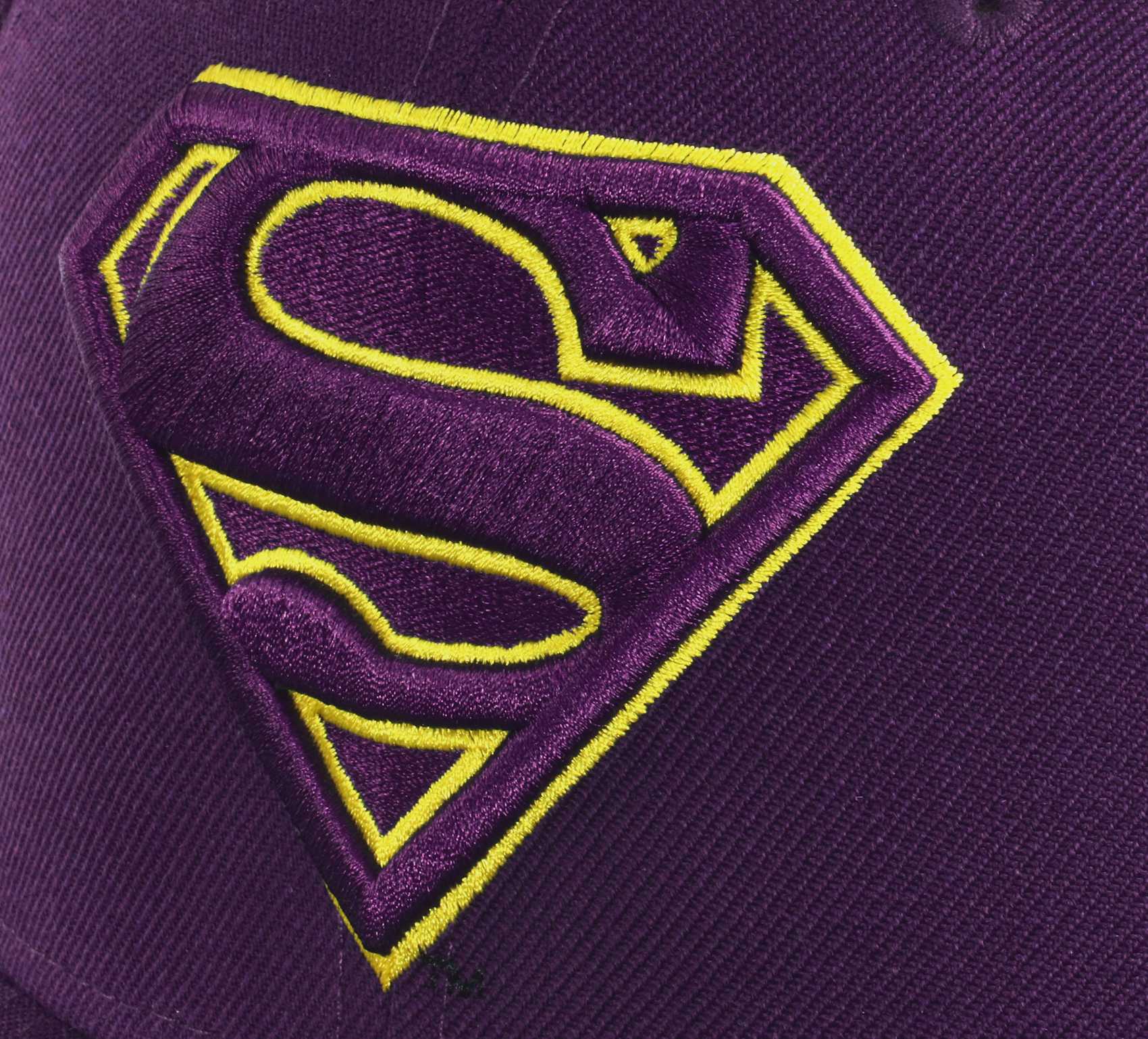 Superman Superhero Collection Purple 59Fifty Basecap New Era