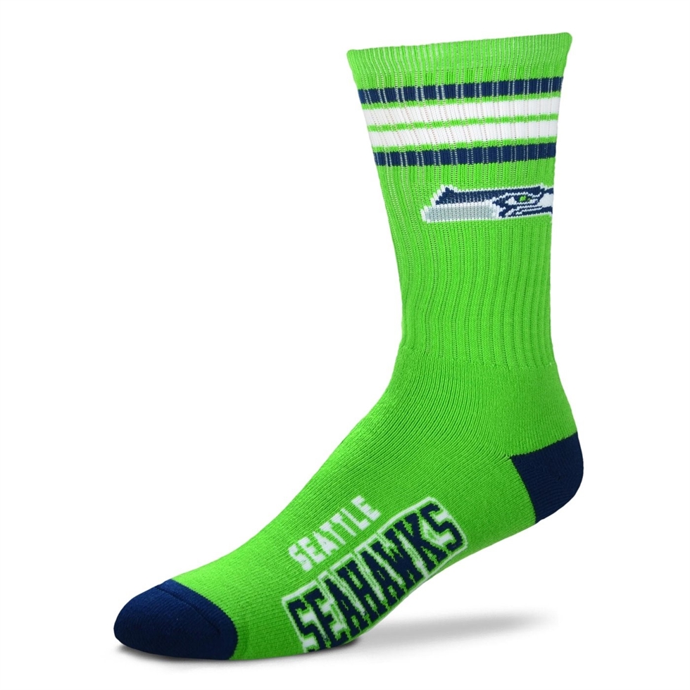 Seattle Seahawks NFL 4-Stripe Deuce Socken For Bare Feet
