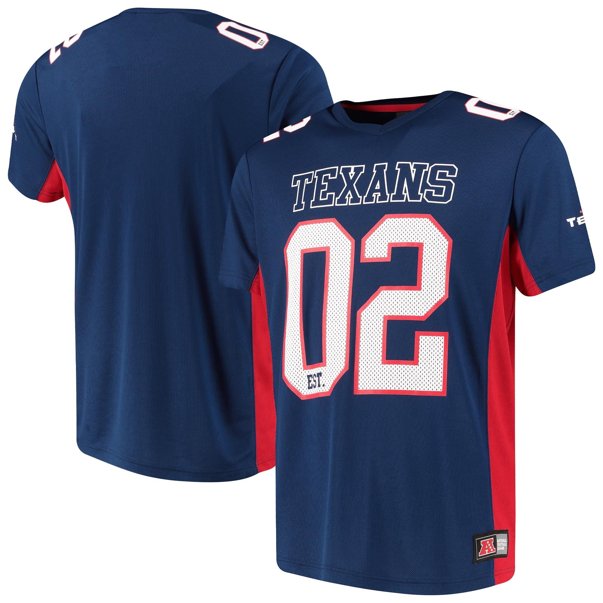 Houston Texans NFL Players Poly Mesh Blue T-Shirt Fanatics