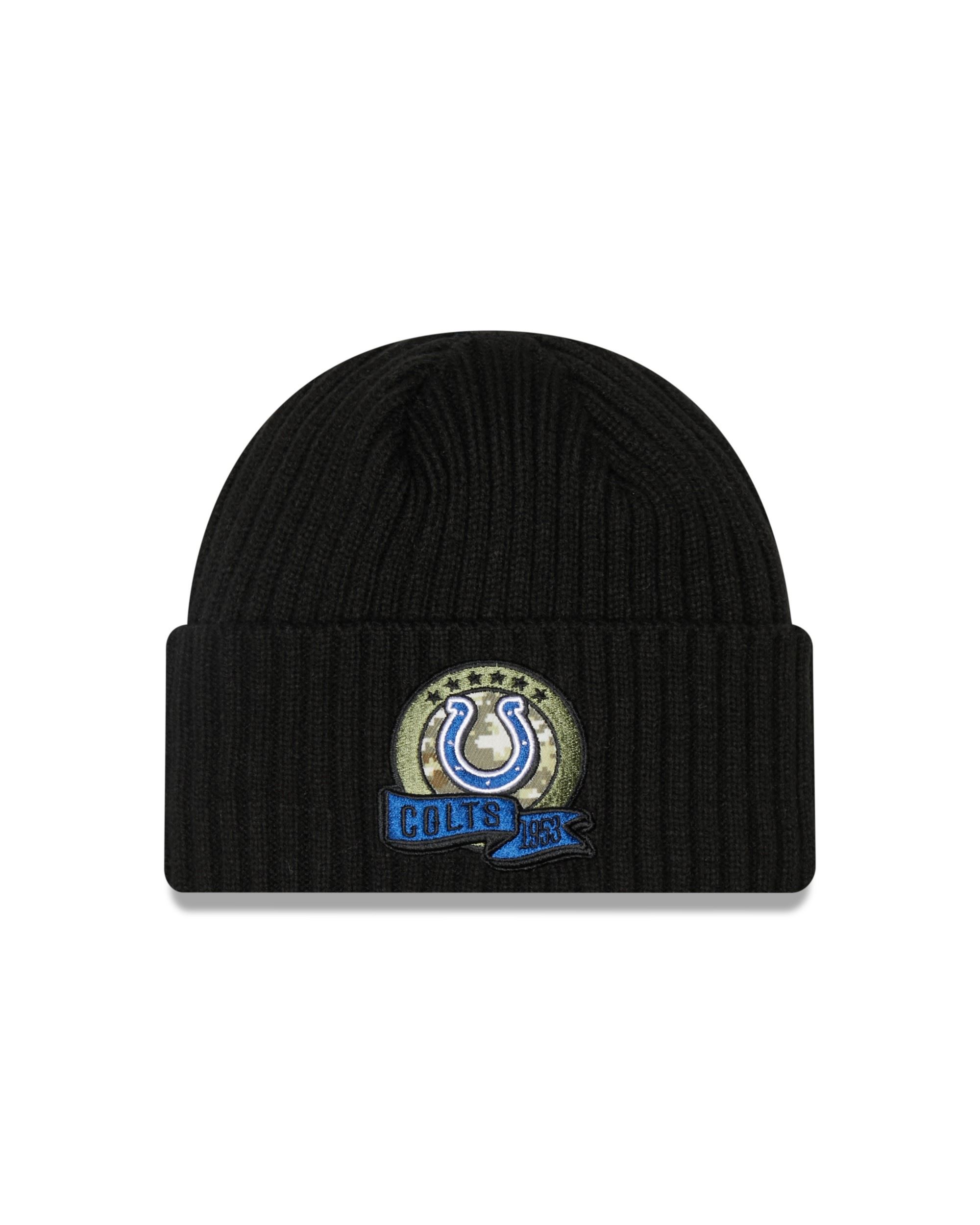 Indianapolis Colts NFL Salute to Service 2022 Black Cuff Knit Beanie New Era
