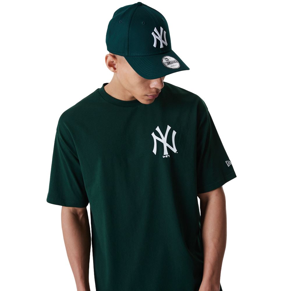 New York Yankees Dark Green MLB League Essentials Oversized  T- Shirt New Era