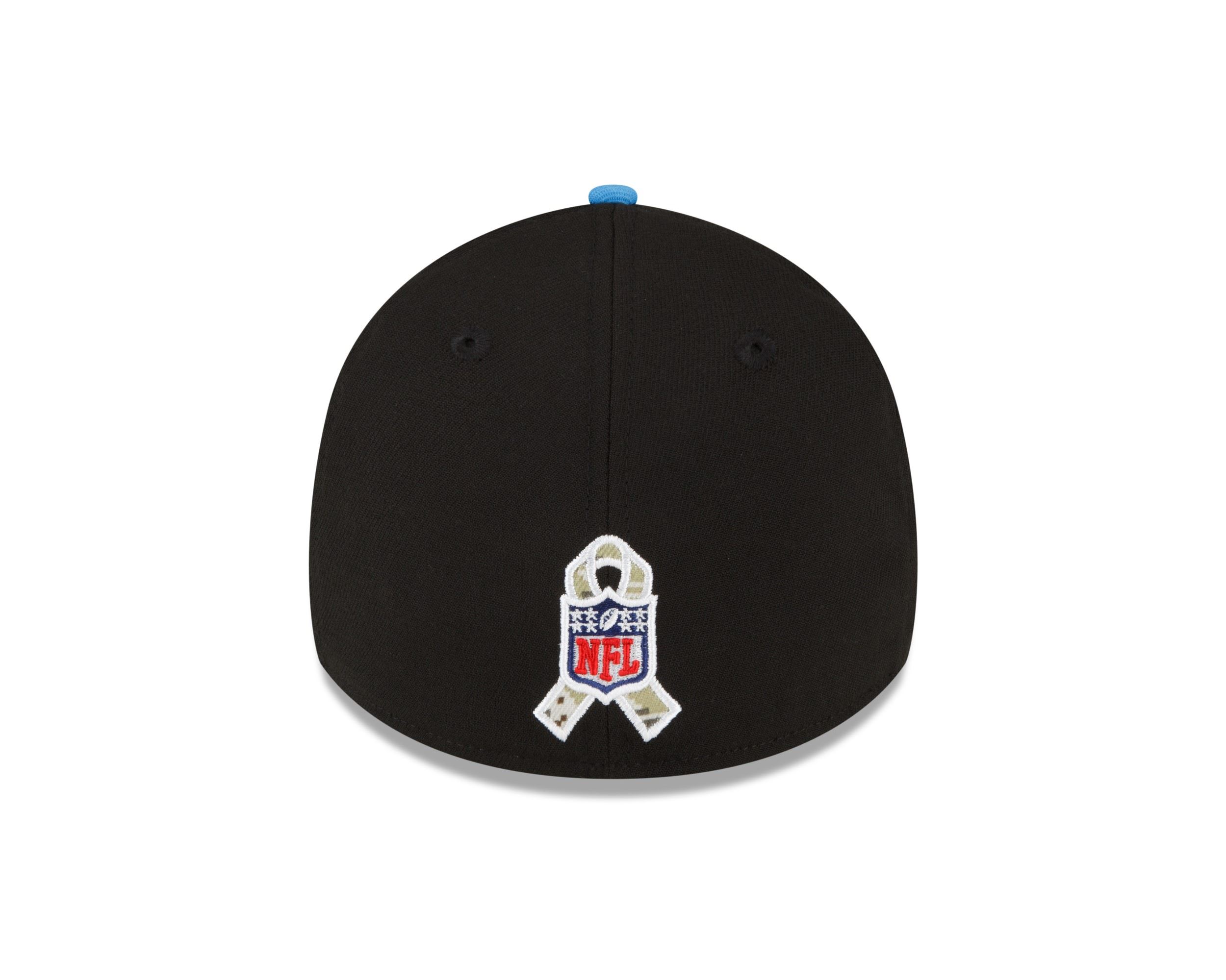 Los Angeles Chargers NFL Salute to Service 2022 Black Blue 39Thirty Stretch Cap New Era