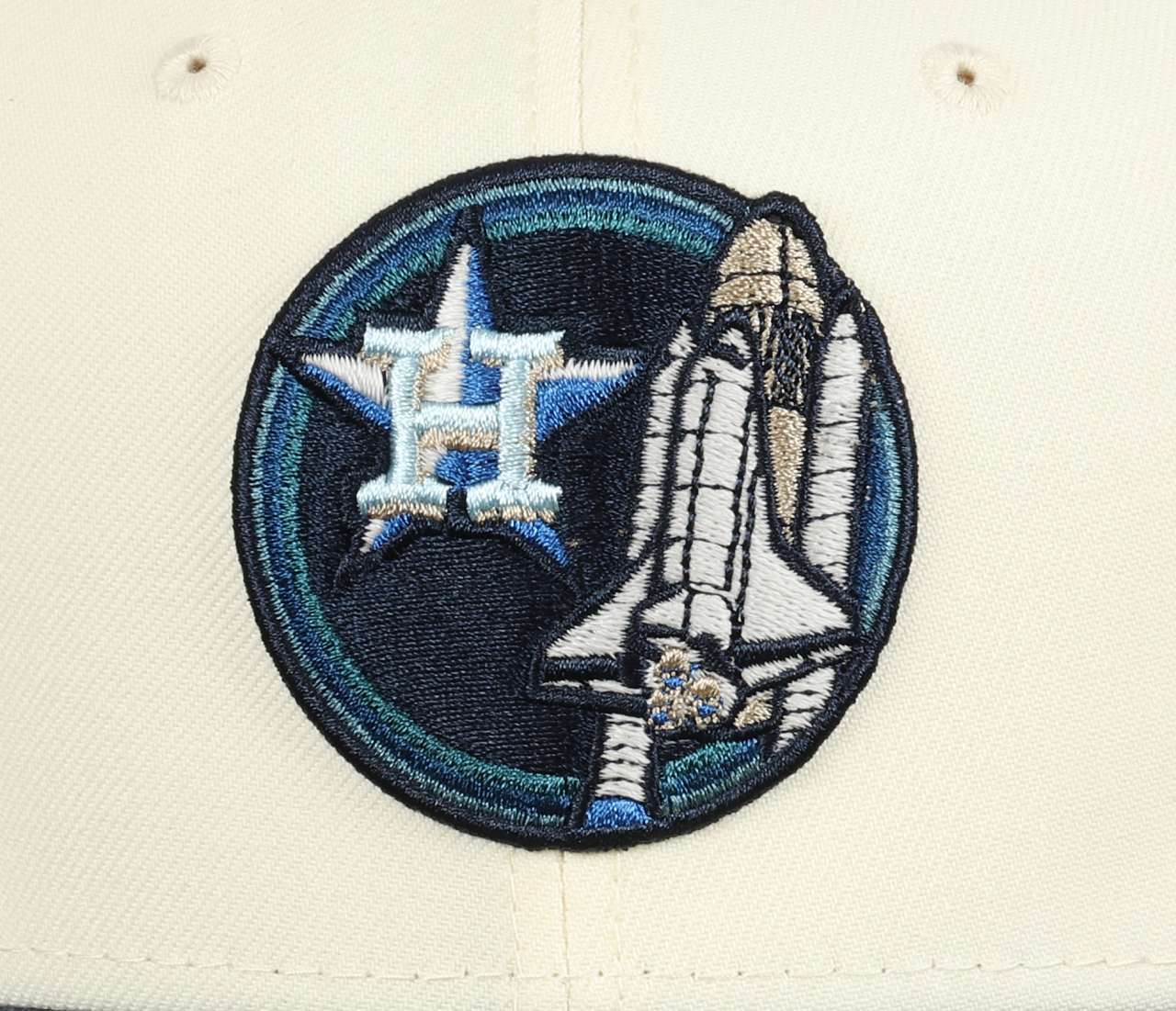 Houston Astros MLB Apollo 11 Sidepatch Chrome Navy Sky 59Fifty Basecap New Era