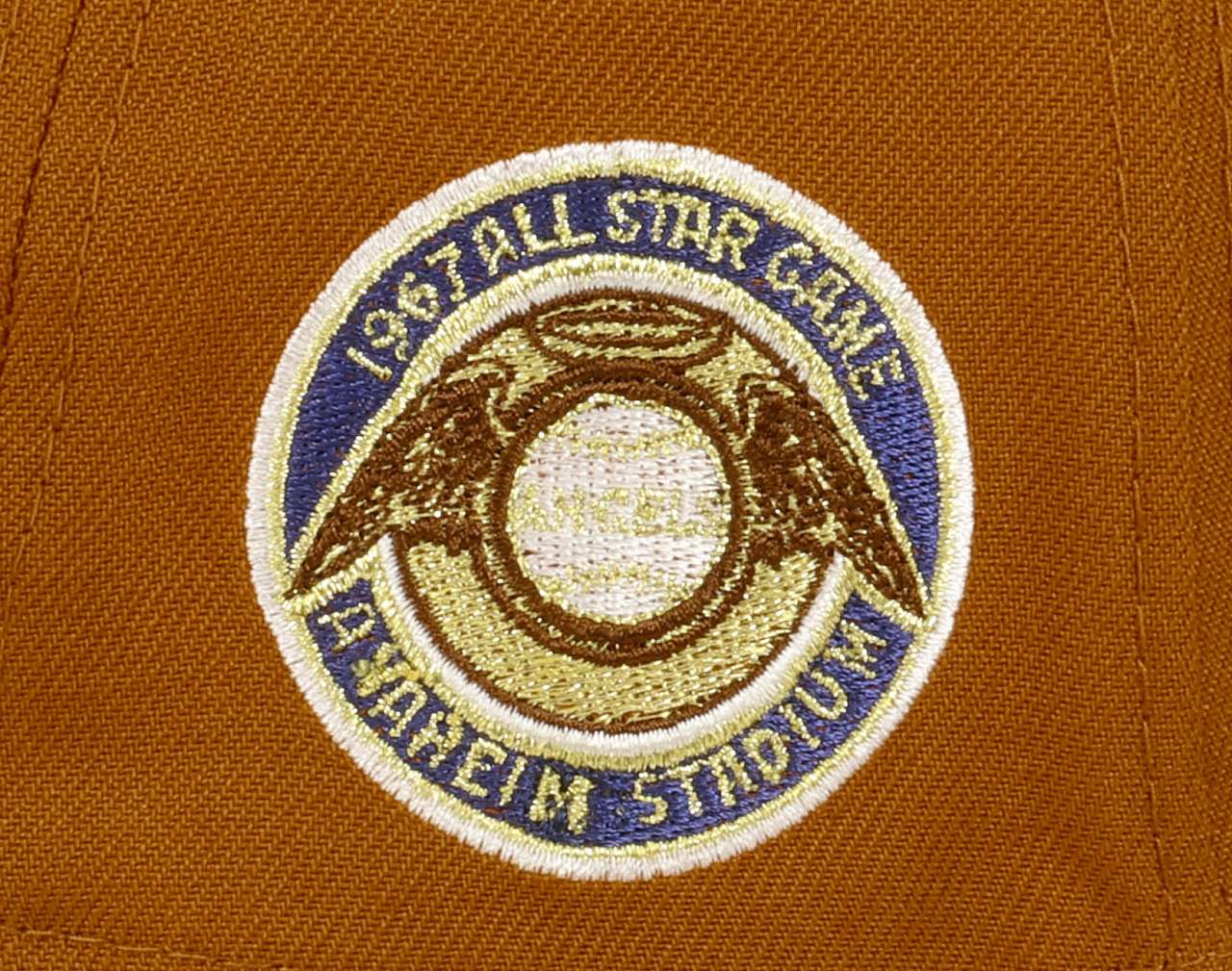 California Angels  MLB All-Star Game 1967 Stadium Sidepatch Orange Black Cord 9Forty A-Frame Snapback Cap New Era