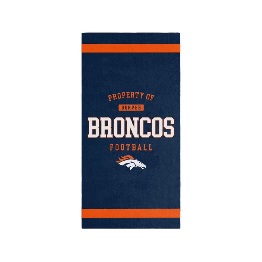 Denver Broncos NFL 2024 Beach Towel Bath towel Hand towel Blue Foco