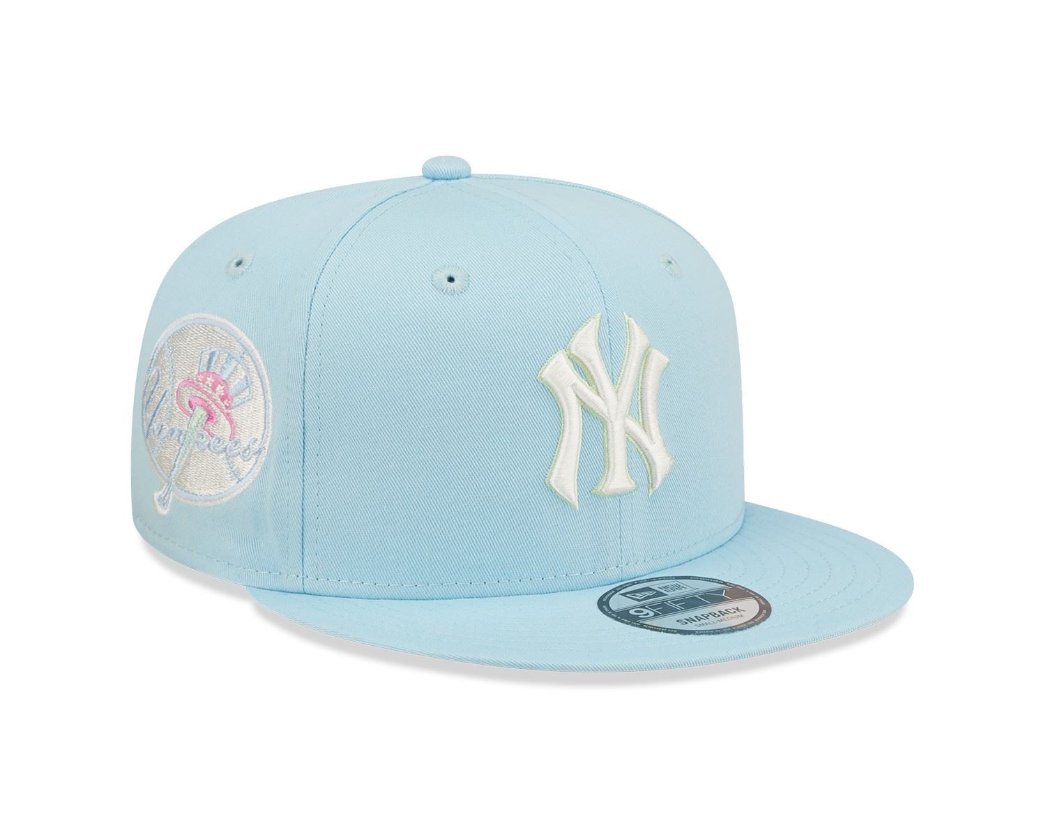 New York Yankees MLB Pastel Patch Lightblue 9Fifty Snapback Cap New Era