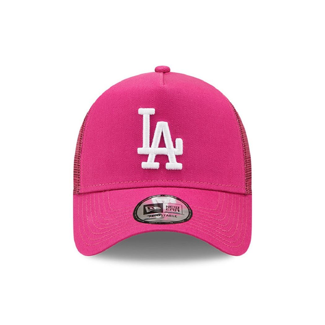 Los Angeles Dodgers MLB Tonal Mesh Pink A-Frame Adjustable Trucker Cap New Era