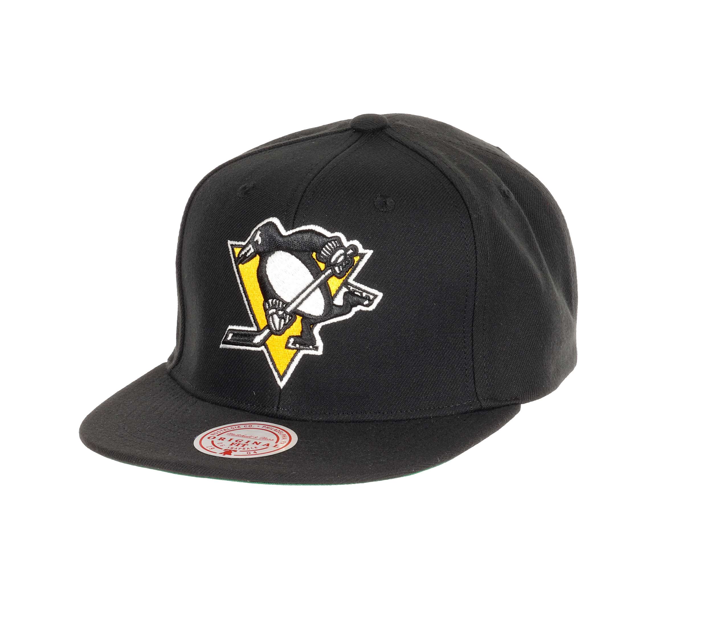 Pittsburgh Penguins NHL Top Spot Original Fit Black Adjustable Snapback Cap Mitchell & Ness