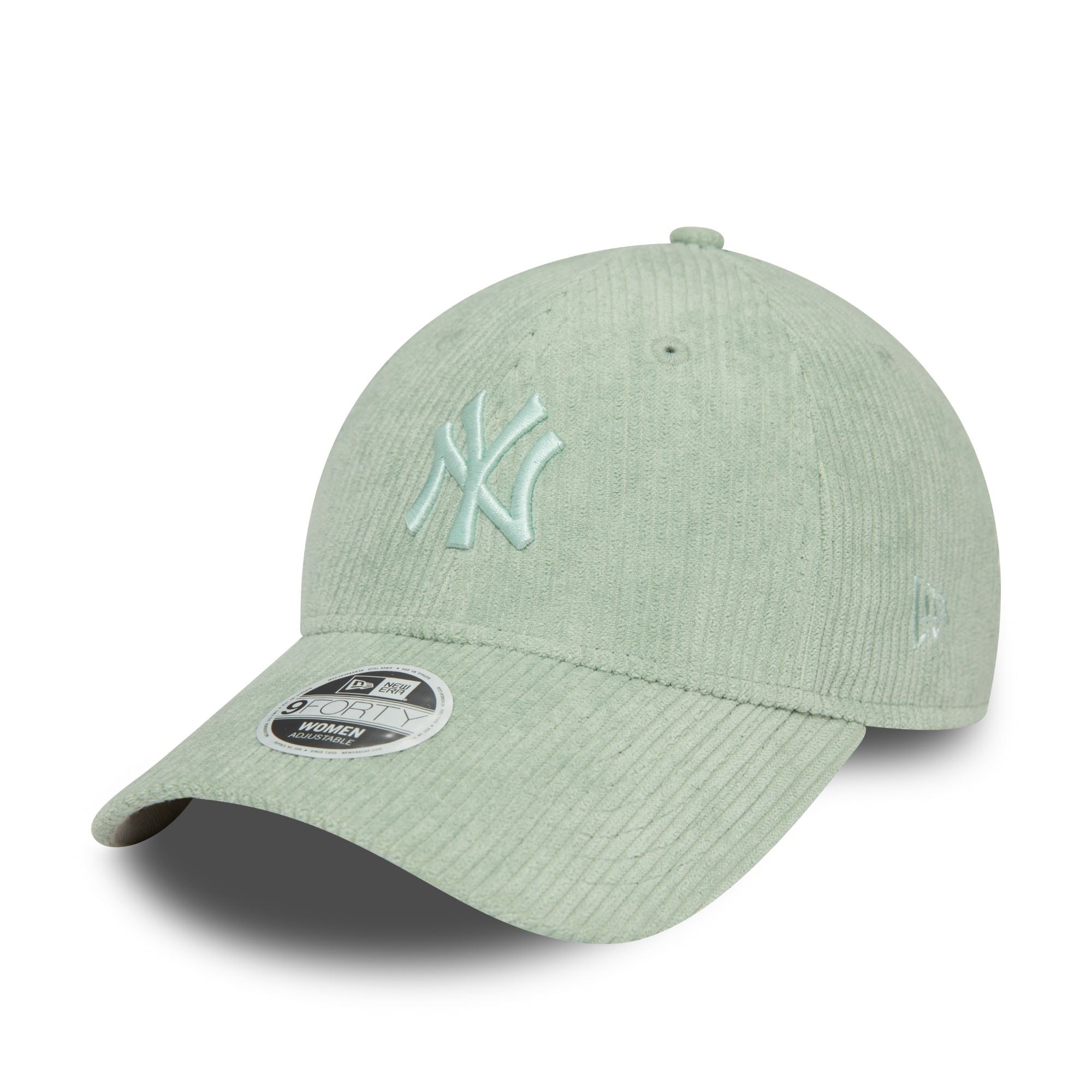 New York Yankees MLB Summer Cord Hellgrün 9Forty Verstellbare Damen Cap New Era