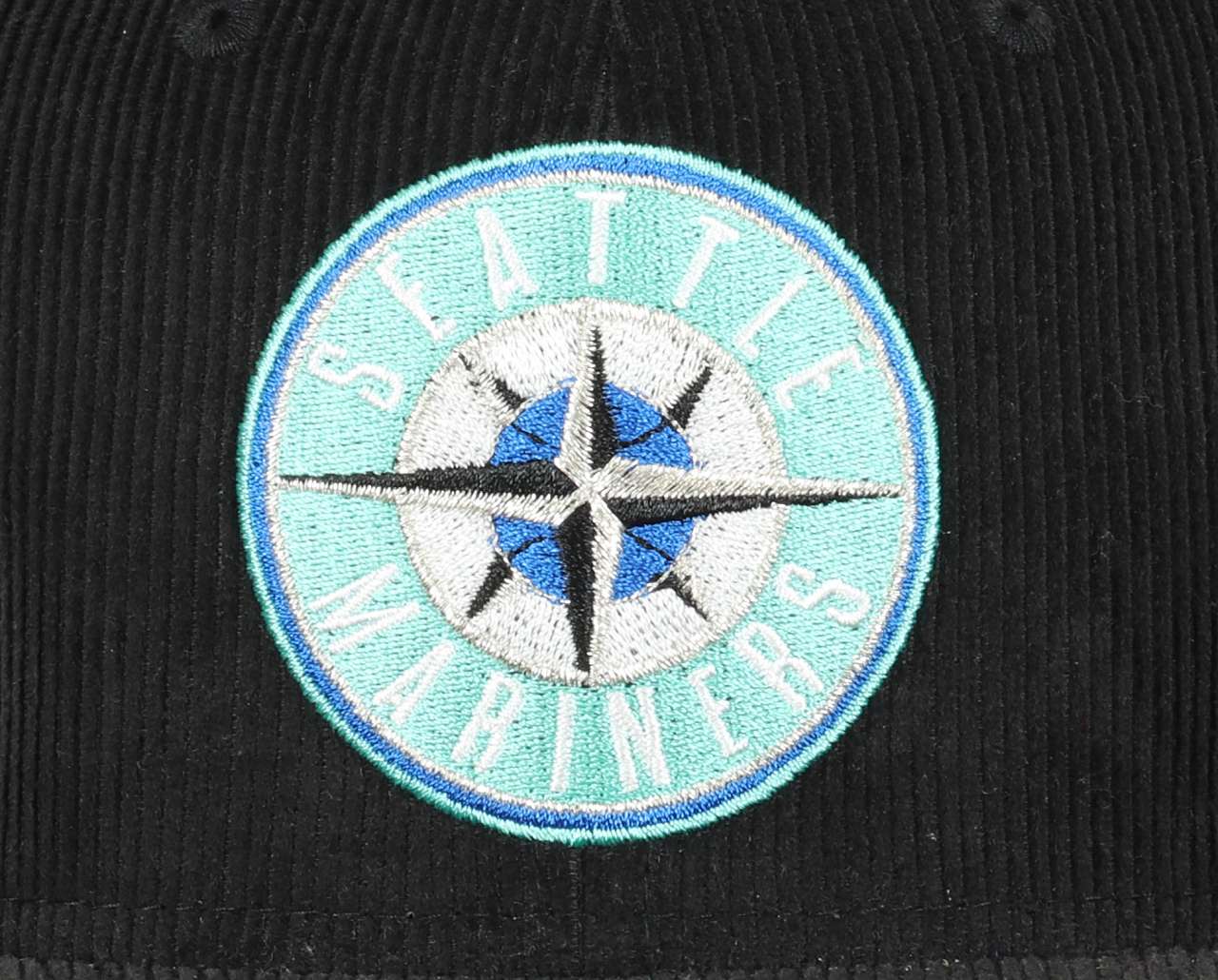 Seattle Mariners  MLB Cooperstown 20th Anniversary Sidepatch Black Cord 59Fifty Basecap New Era