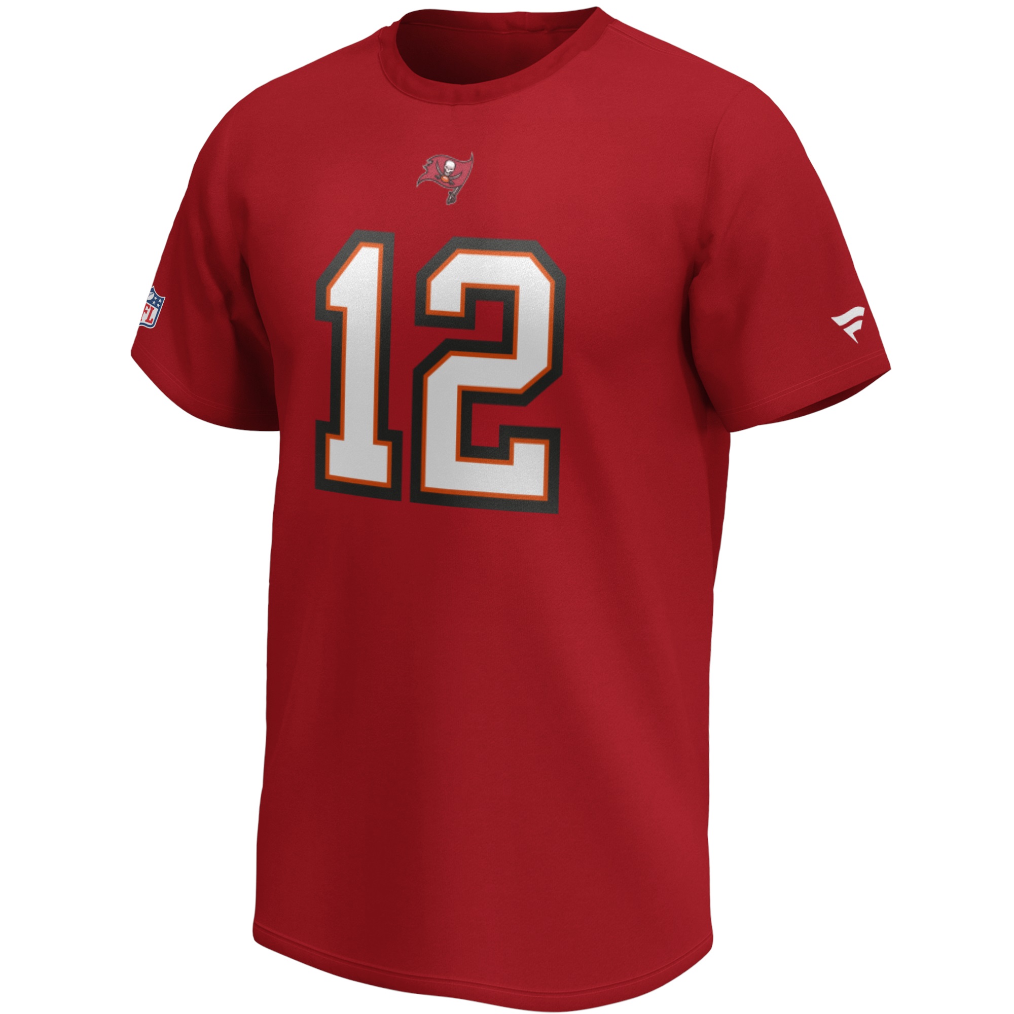Tom Brady #12 Tampa Bay Buccaneers Iconic Name and Number Graphic T-Shirt Fanatics