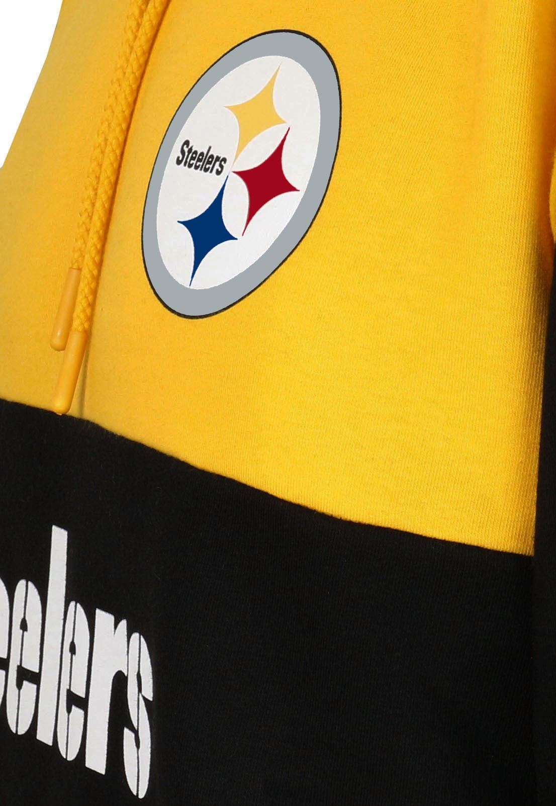 Pittsburgh Steelers NFL Colour Block Hoody Yellow / Black New Era