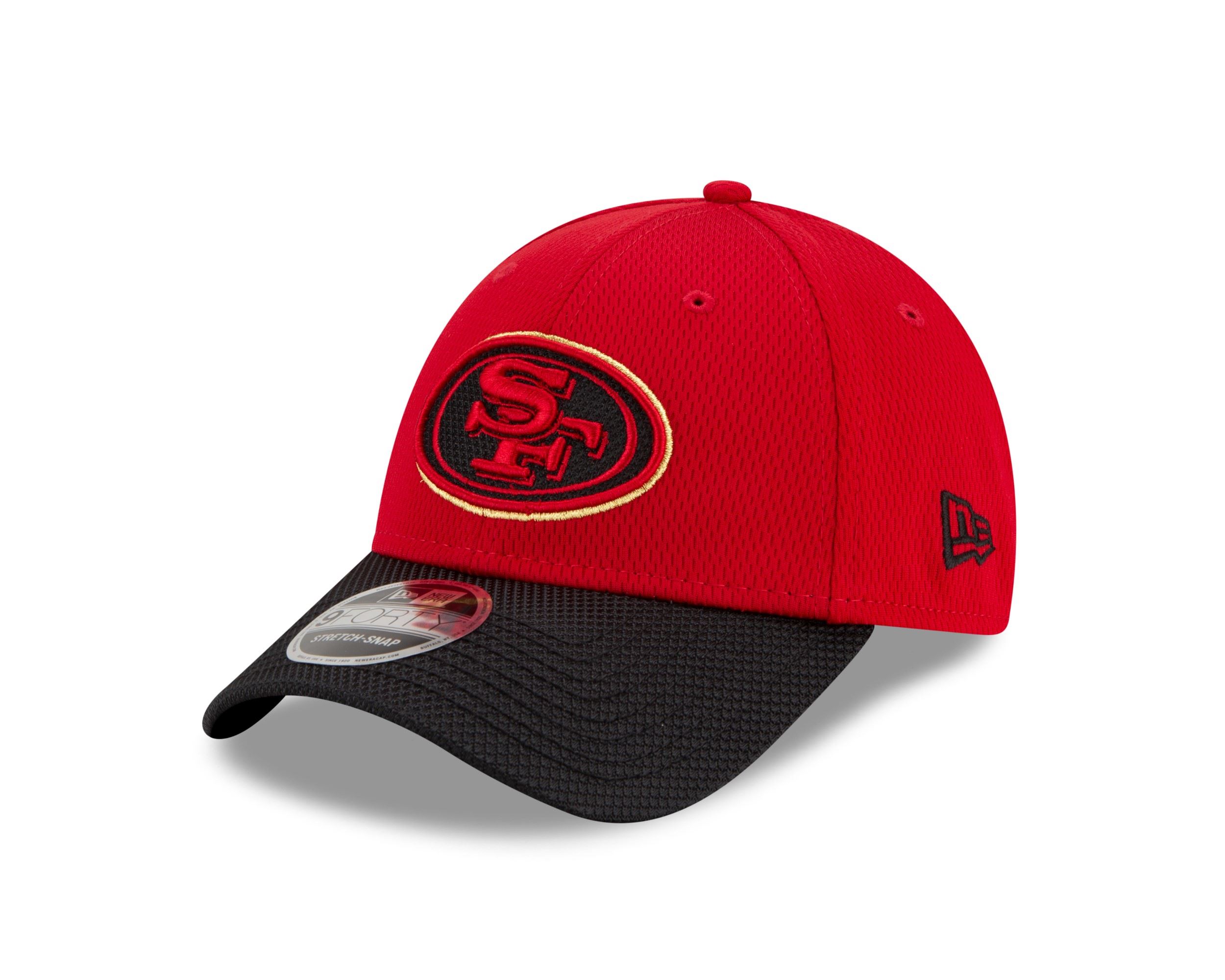 San Francisco 49ers NFL 2021 Sideline Road Red 9Forty Stretch Snap Cap New Era
