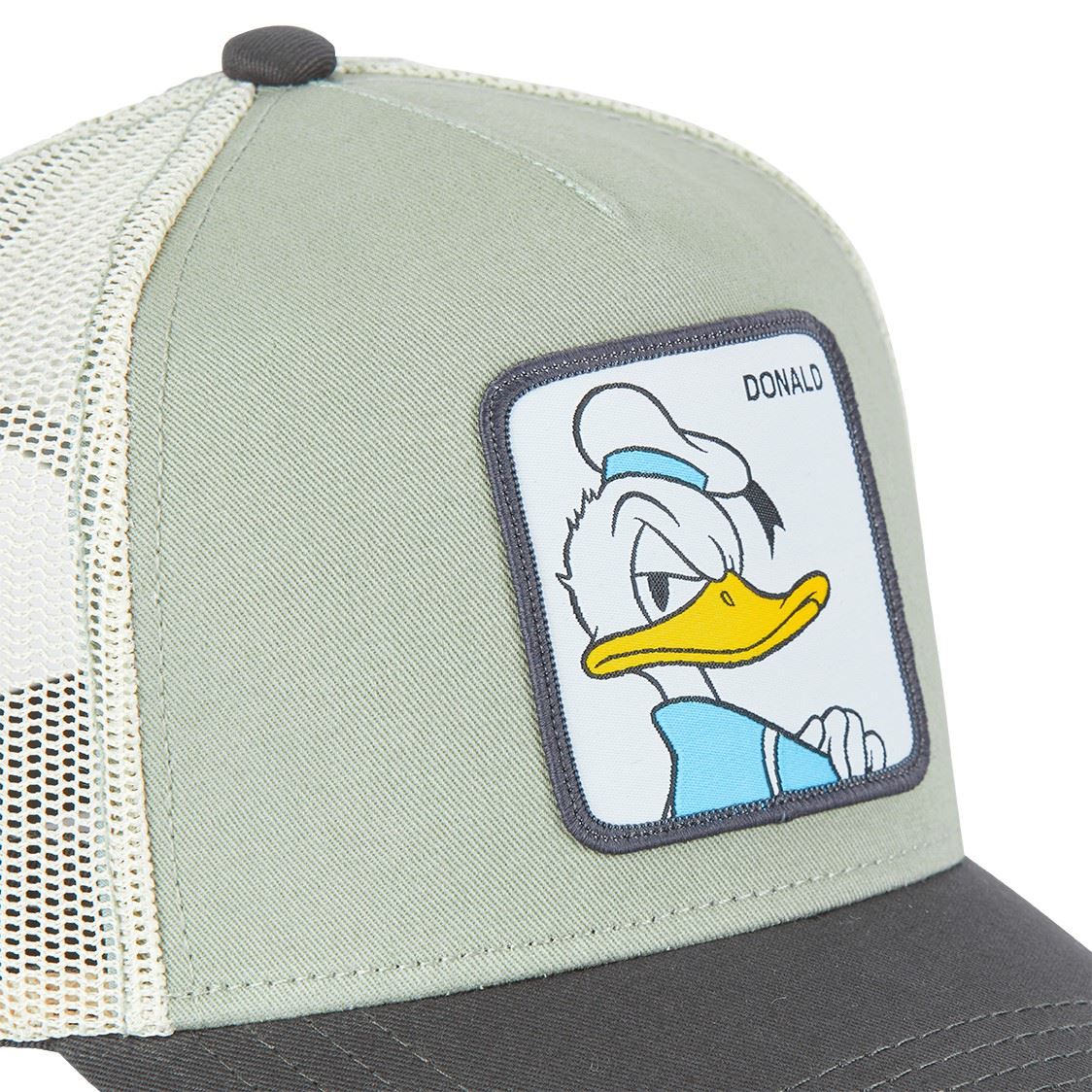 Donald Duck Walt Disney Light Green Gray Trucker Cap Capslab