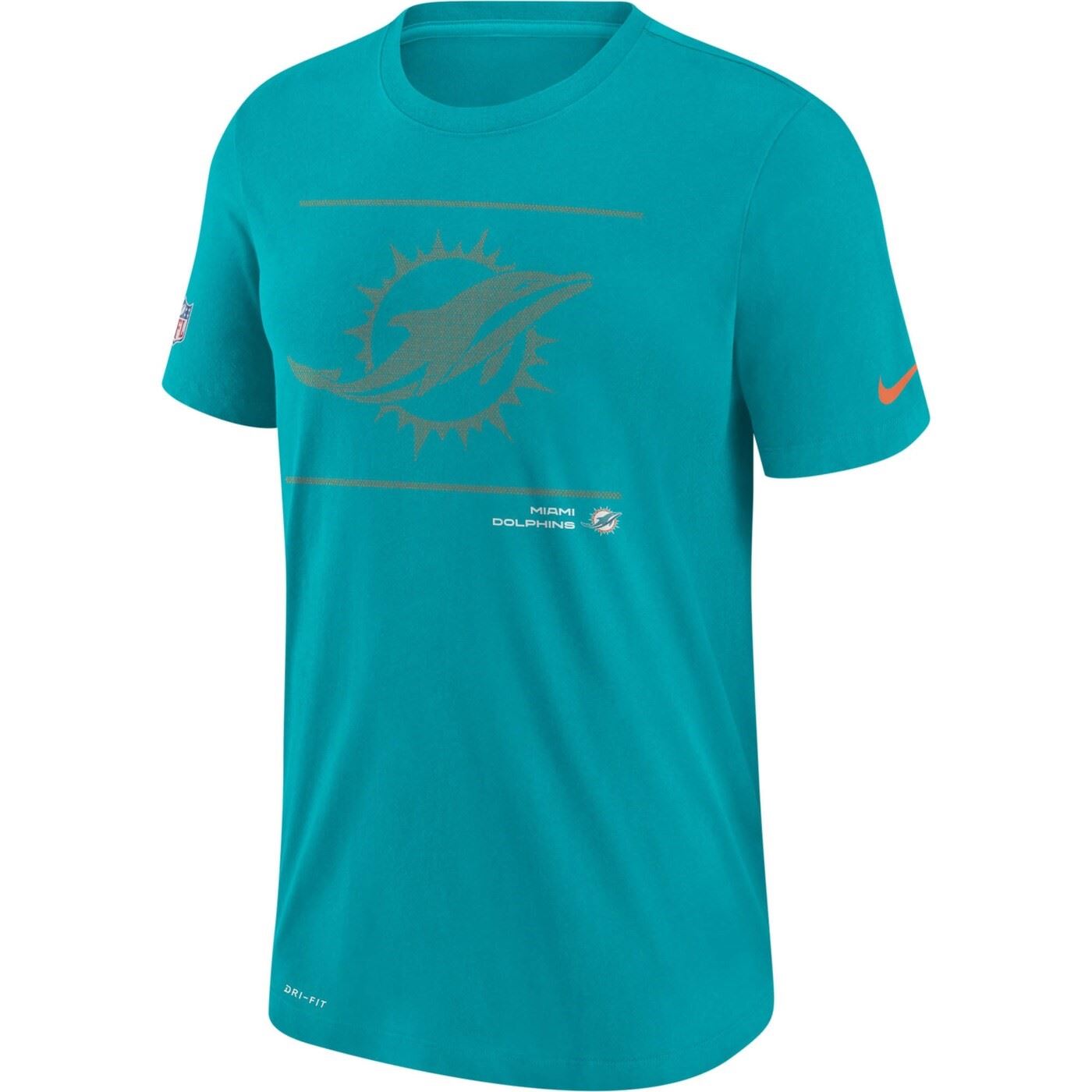 Miami Dolphins NFL DFCT Team Issue Tee Turbo Green T-Shirt Nike