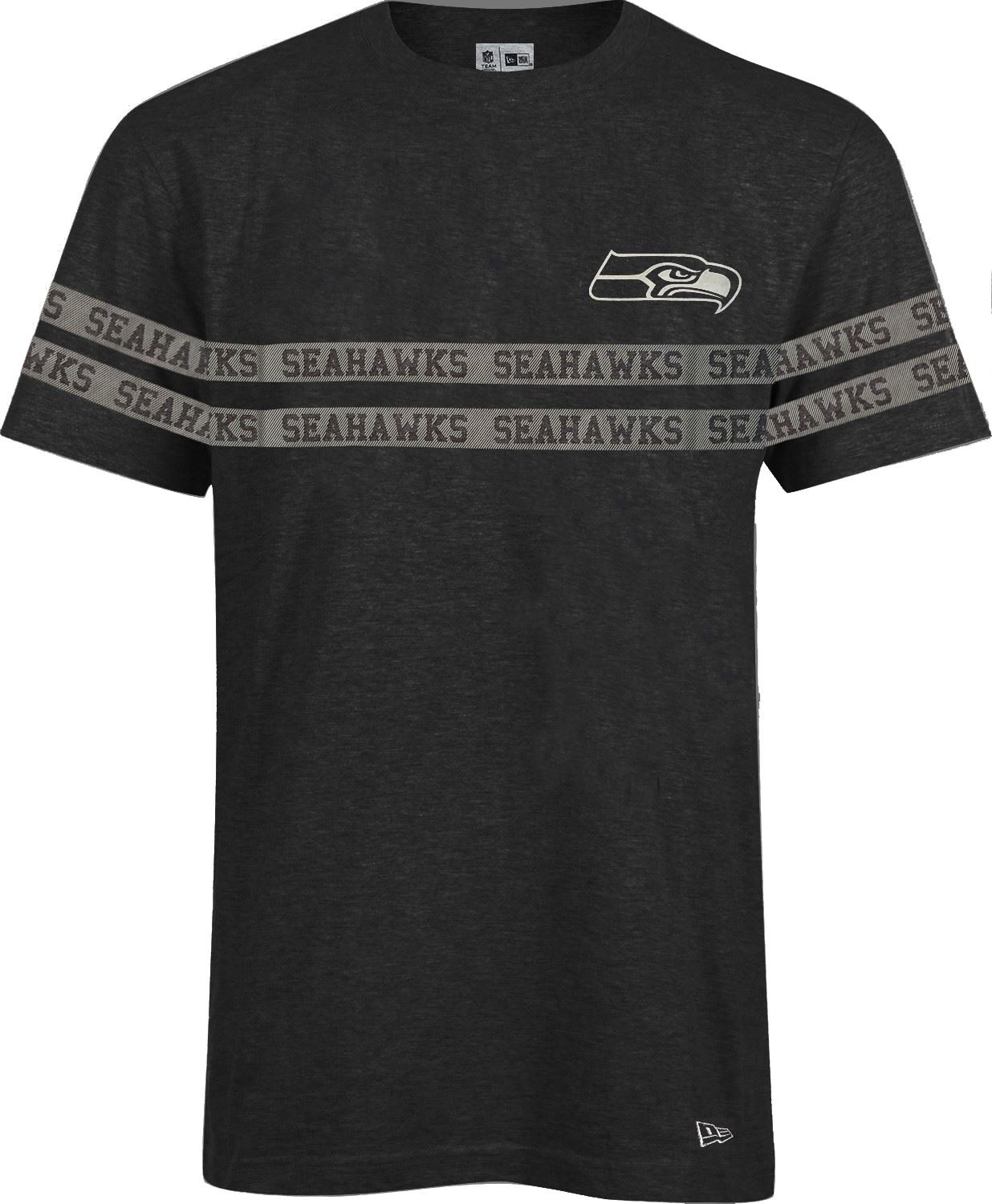 Seattle Seahawks NFL Tonal Black T- Shirt New Era