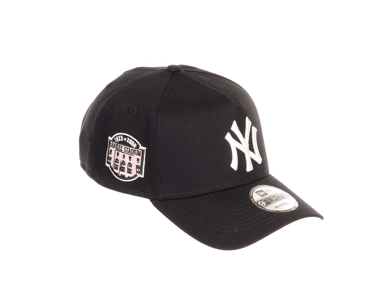 New York Yankees MLB Yankee Stadium Sidepatch Black 9Forty A-Frame Adjustable Cap New Era