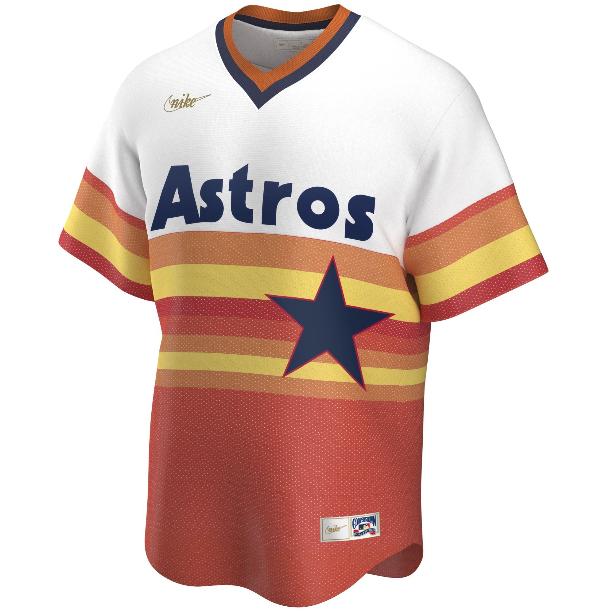 Houston Astros Official MLB Cooperstown Jersey White Nike