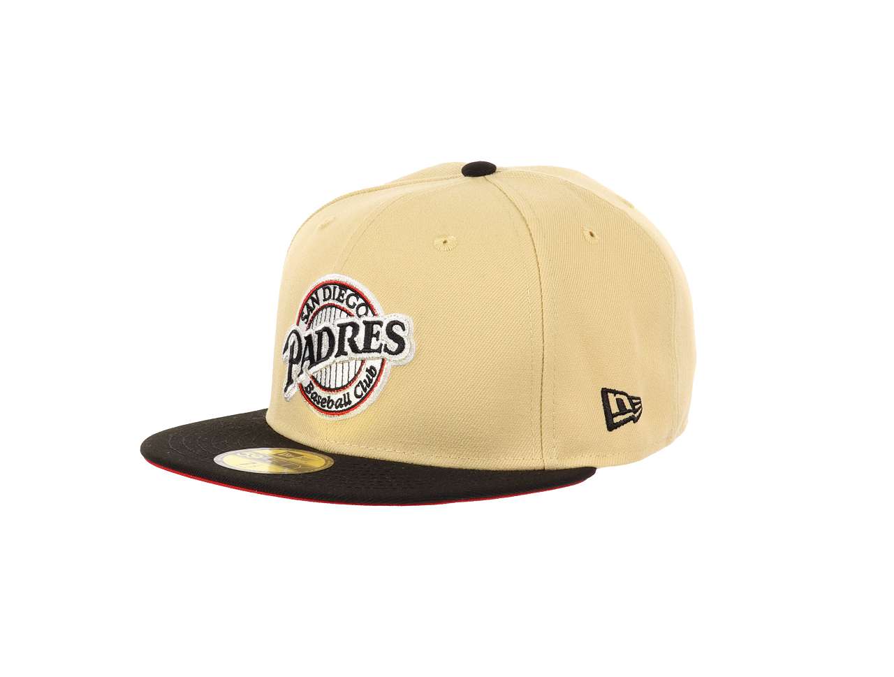 San Diego Padres MLB 25th Anniversary Sidepatch Vegas Gold Black 59Fifty Basecap New Era