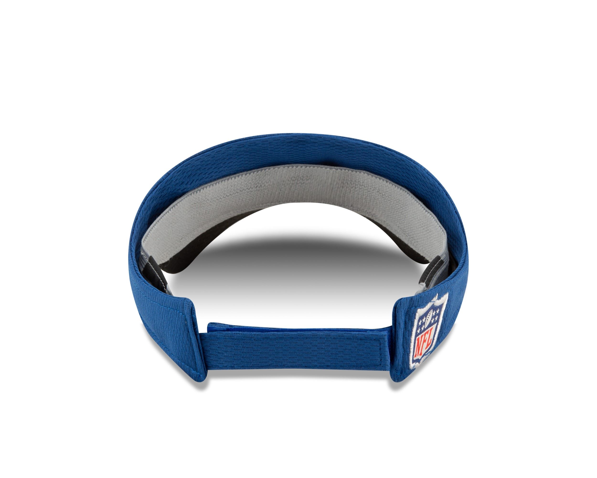 Indianapolis Colts NFL 2021 Sideline Royal Adjustable Sunvisor New Era