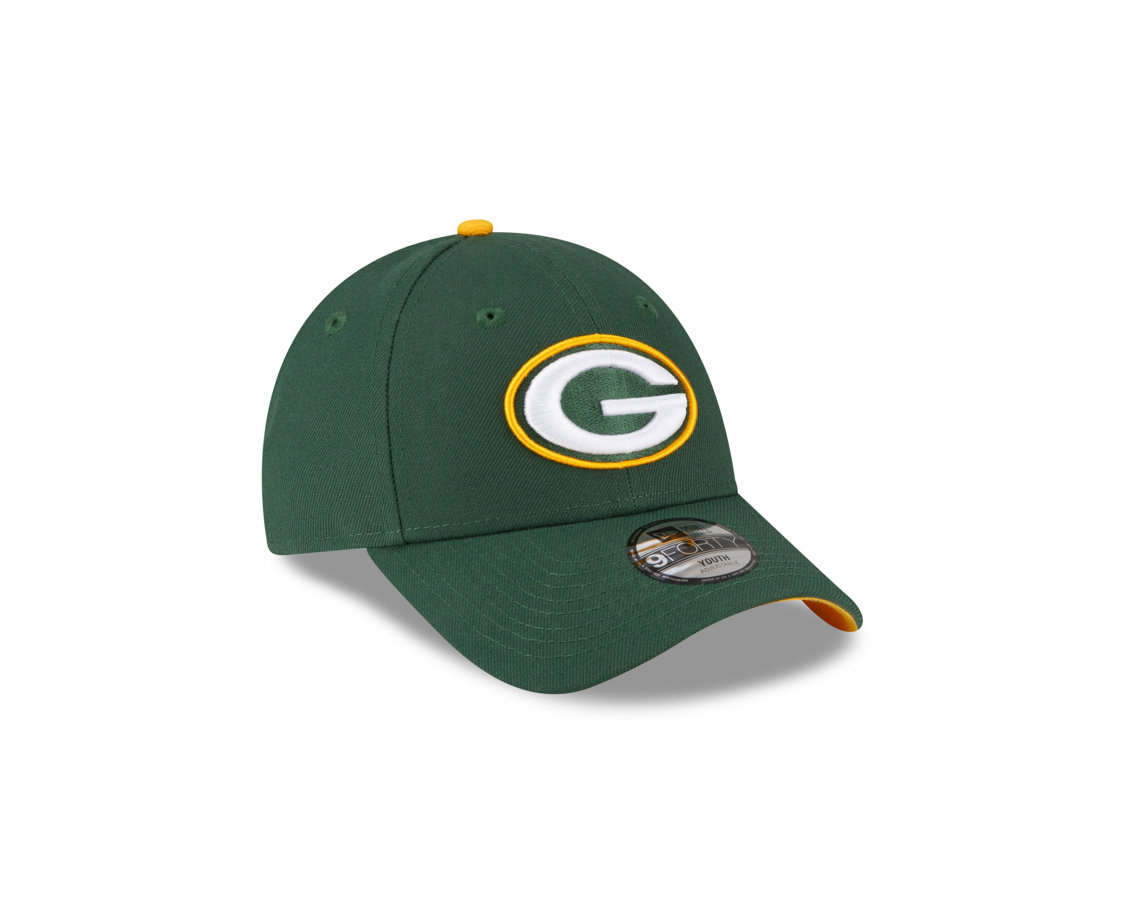 Green Bay Packers NFL The League Green 9Forty Adjustable Cap for Kids New Era