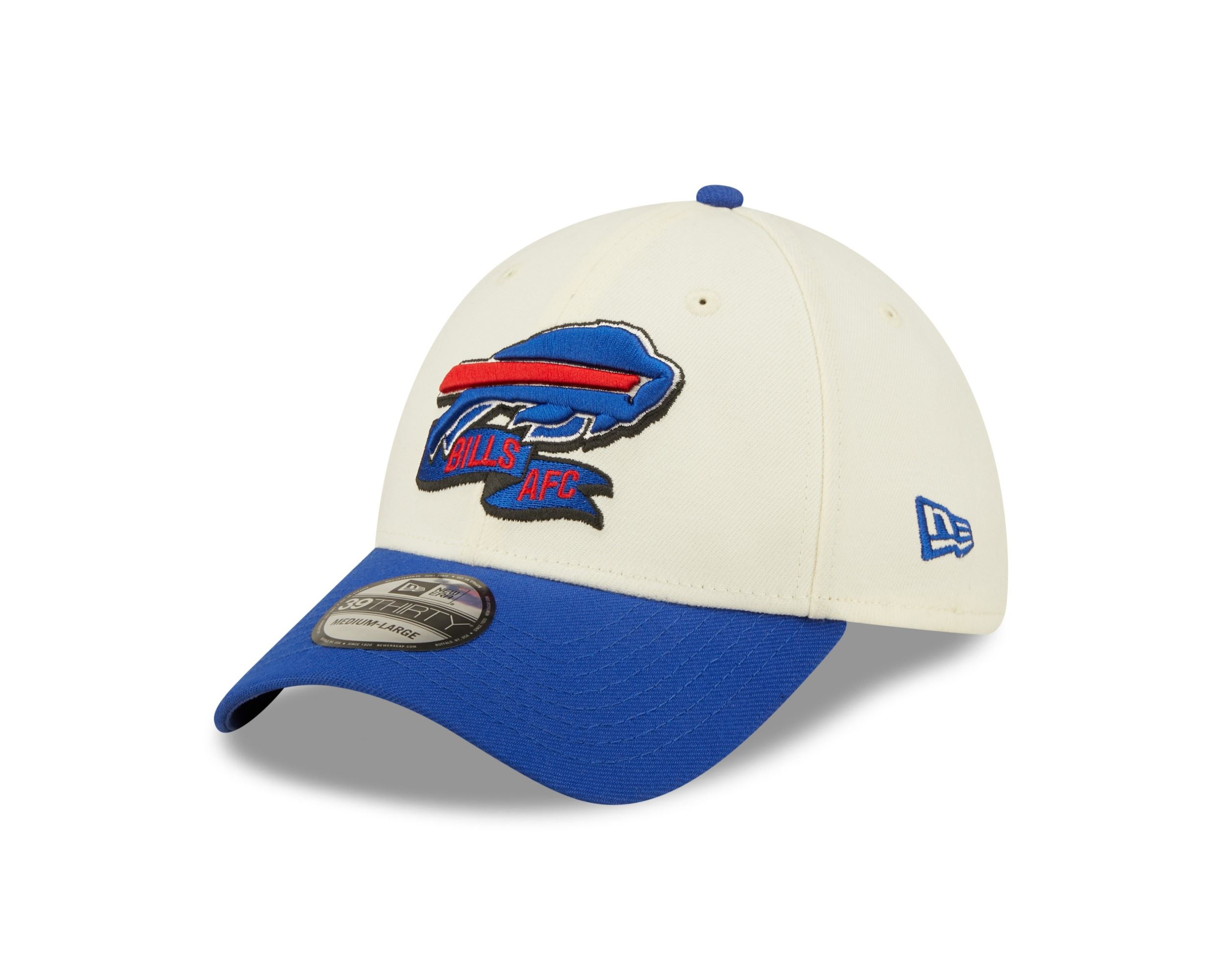 Buffalo Bills NFL 2022 Sideline Chrome White 39Thirty Stretch Cap New Era
