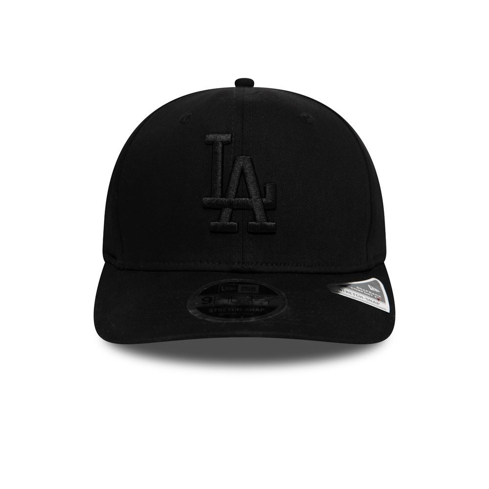 Los Angeles Dodgers MLB Tonal Black 9Fifty Adjustable Stretch Snapback Cap New Era