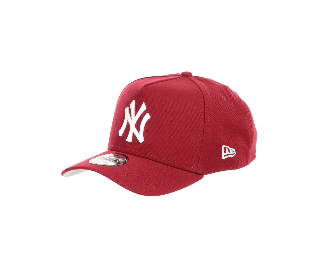 New York Yankees MLB Cardinal Red  White 9Forty A-Frame Snapback Cap New Era