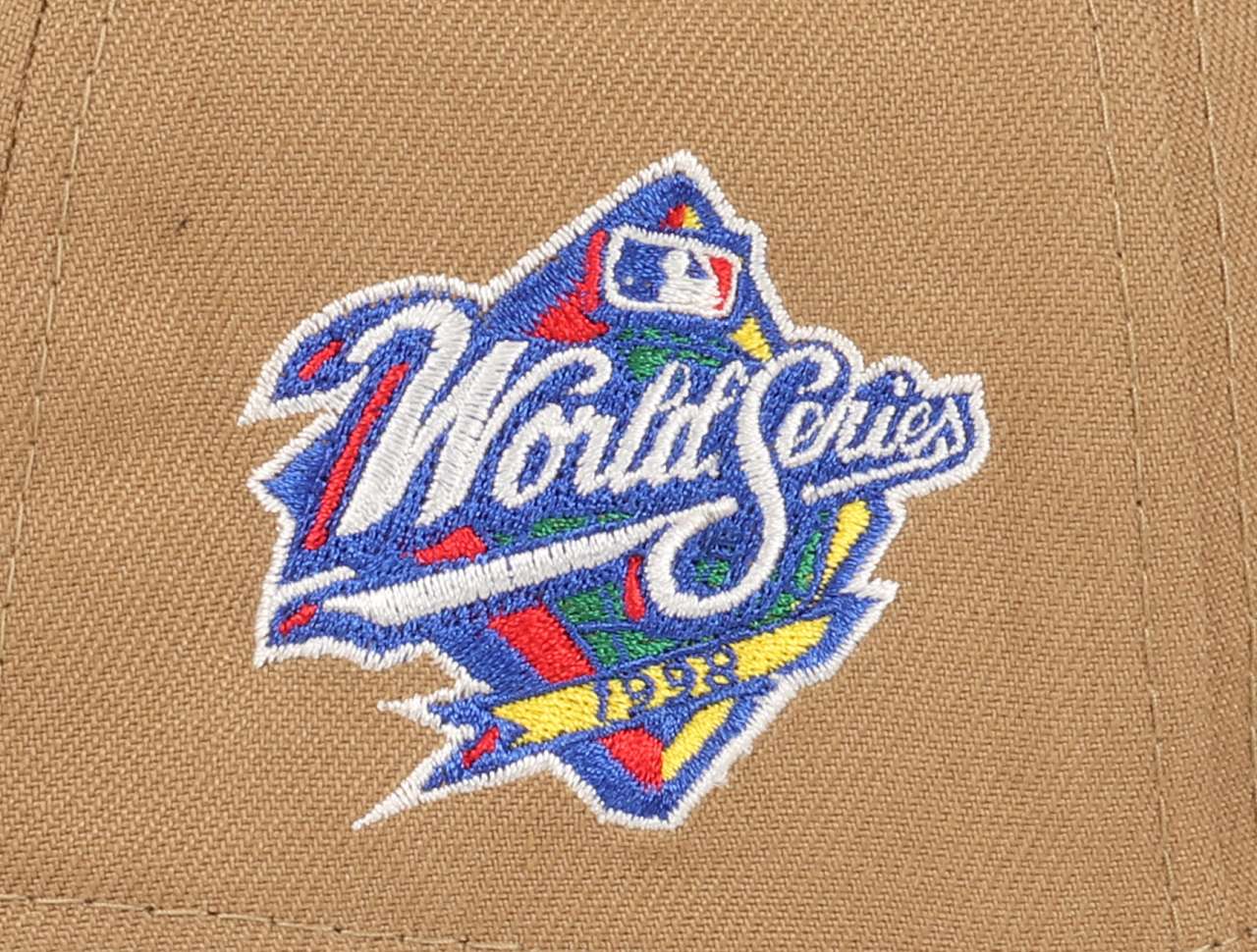 San Diego Padres MLB World Series 1998 Sidepatch Khaki Black Cord 9Forty A-Frame Snapback Cap New Era