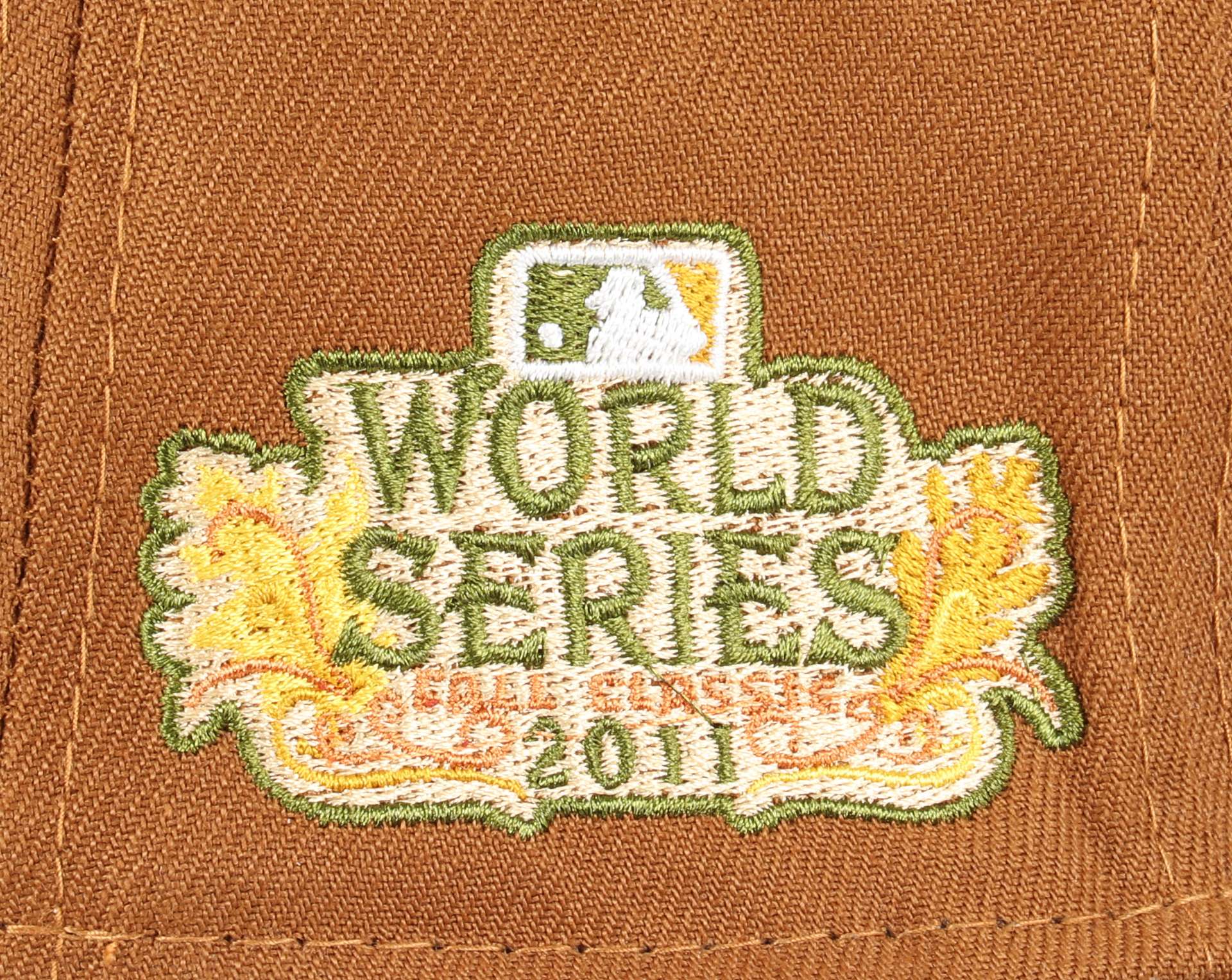 Texas Rangers MLB Cooperstown World Series  2011 Sidepatch Toasted Olive 59Fifty Basecap New Era