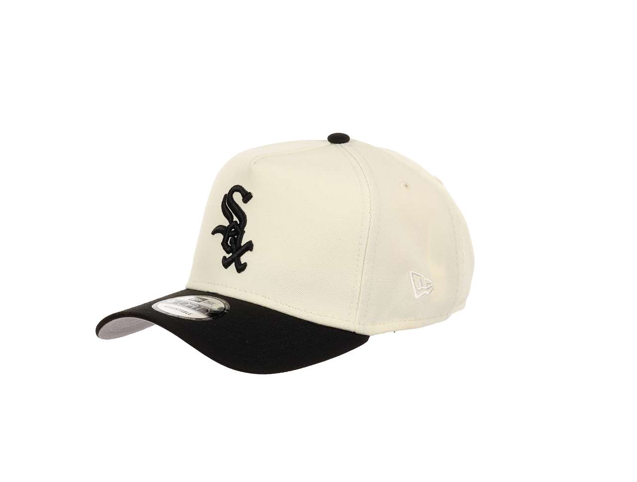 Chicago White Sox MLB Red Sox Sidepatch Cooperstown Chrome Black 9Forty A-Frame Snapback Cap New Era