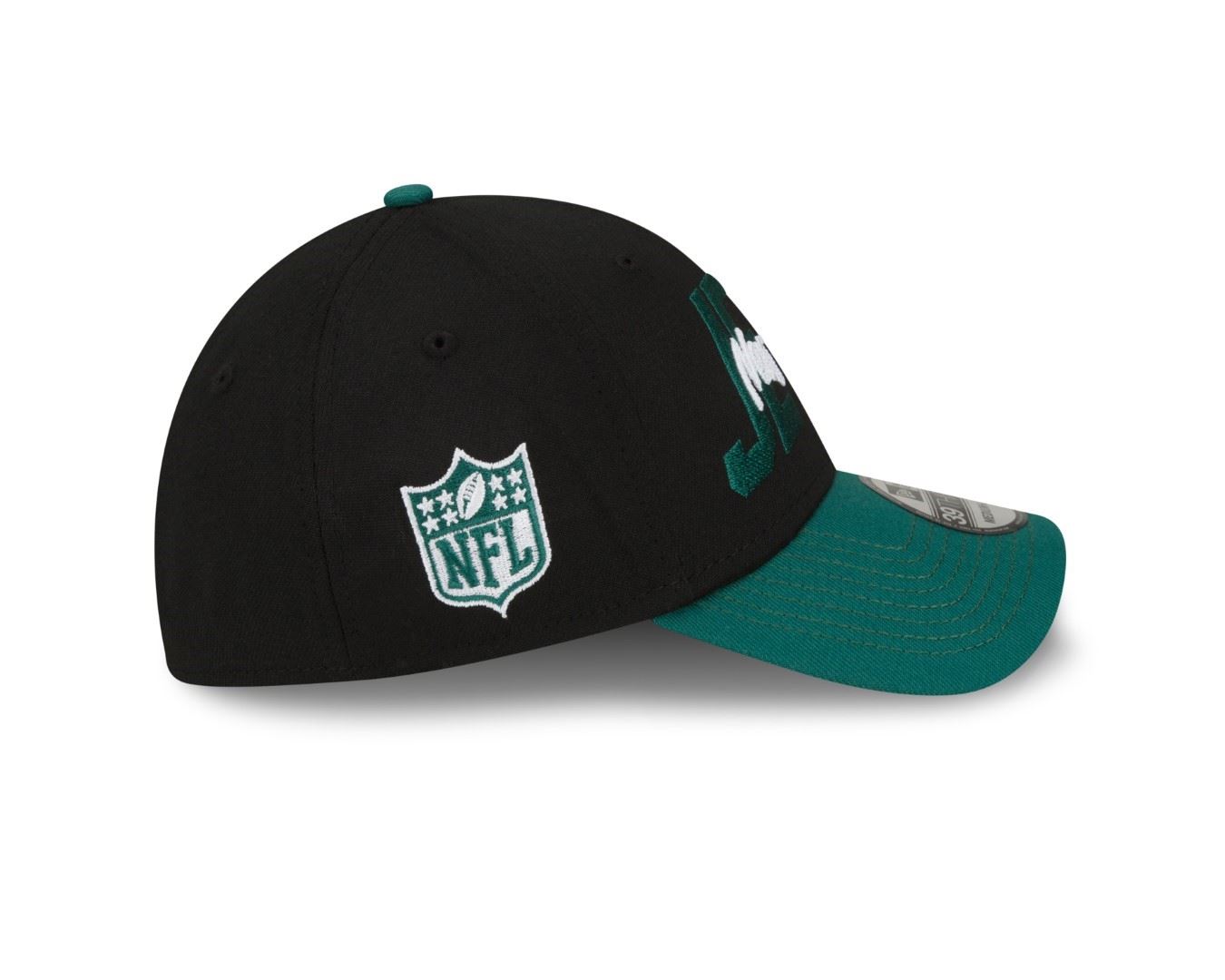 New York Jets 2022 NFL Draft Black Green 39Thirty Stretch Cap New Era