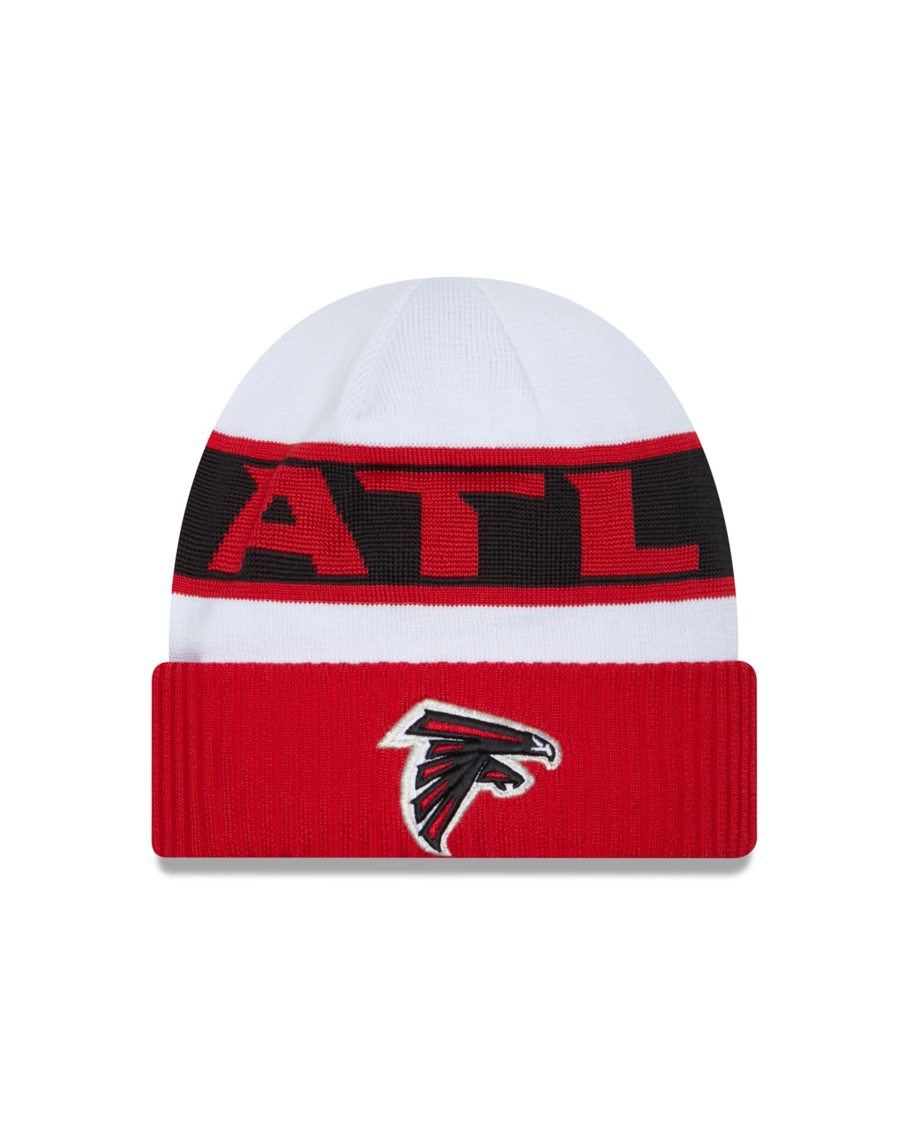 Atlanta Falcons NFL 2023  Sideline Tech Knit OTC White Beanie New Era