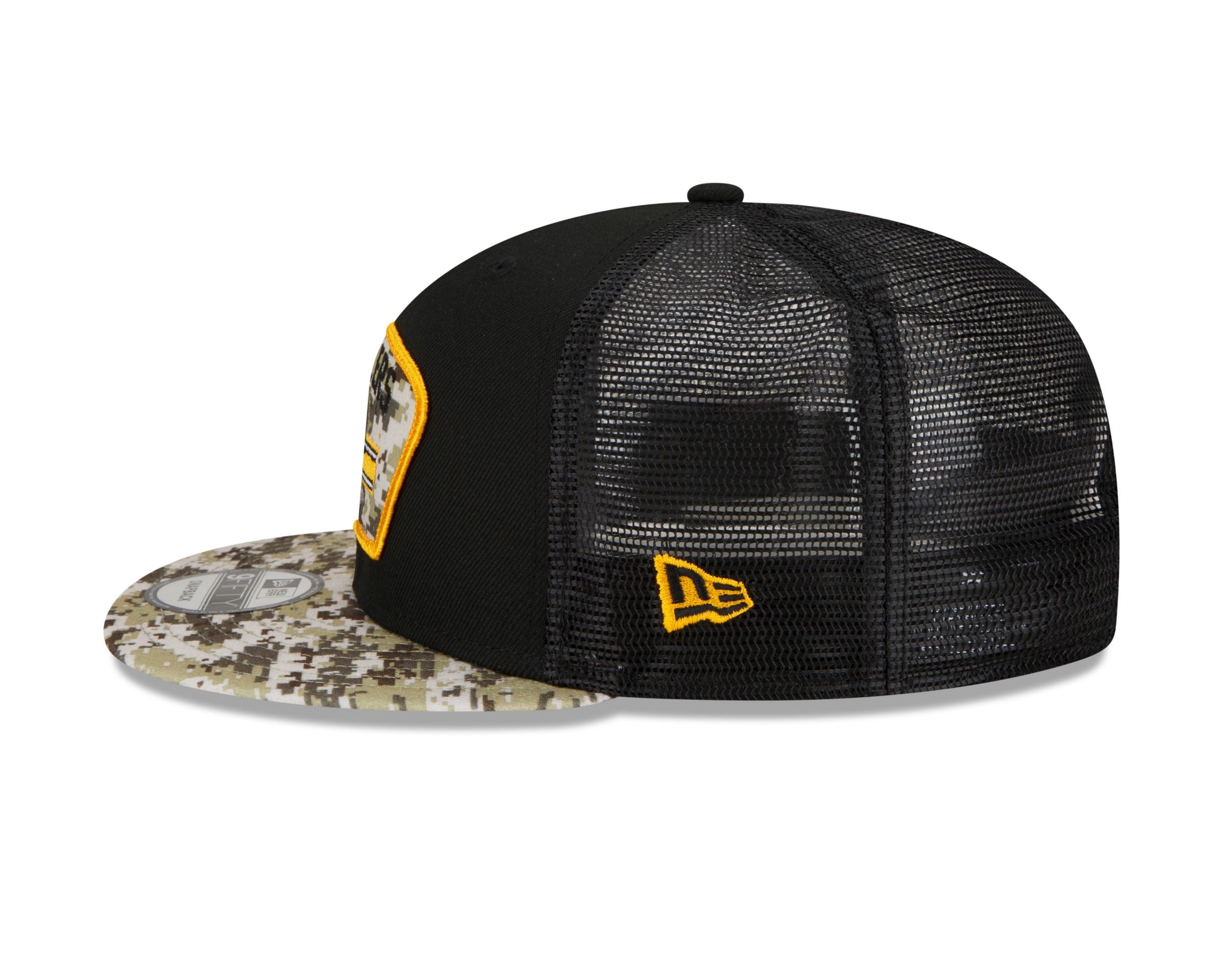 Pittsburgh Steelers NFL On Field 2021 Salute to Service Black 9Fifty Snapback Cap New Era