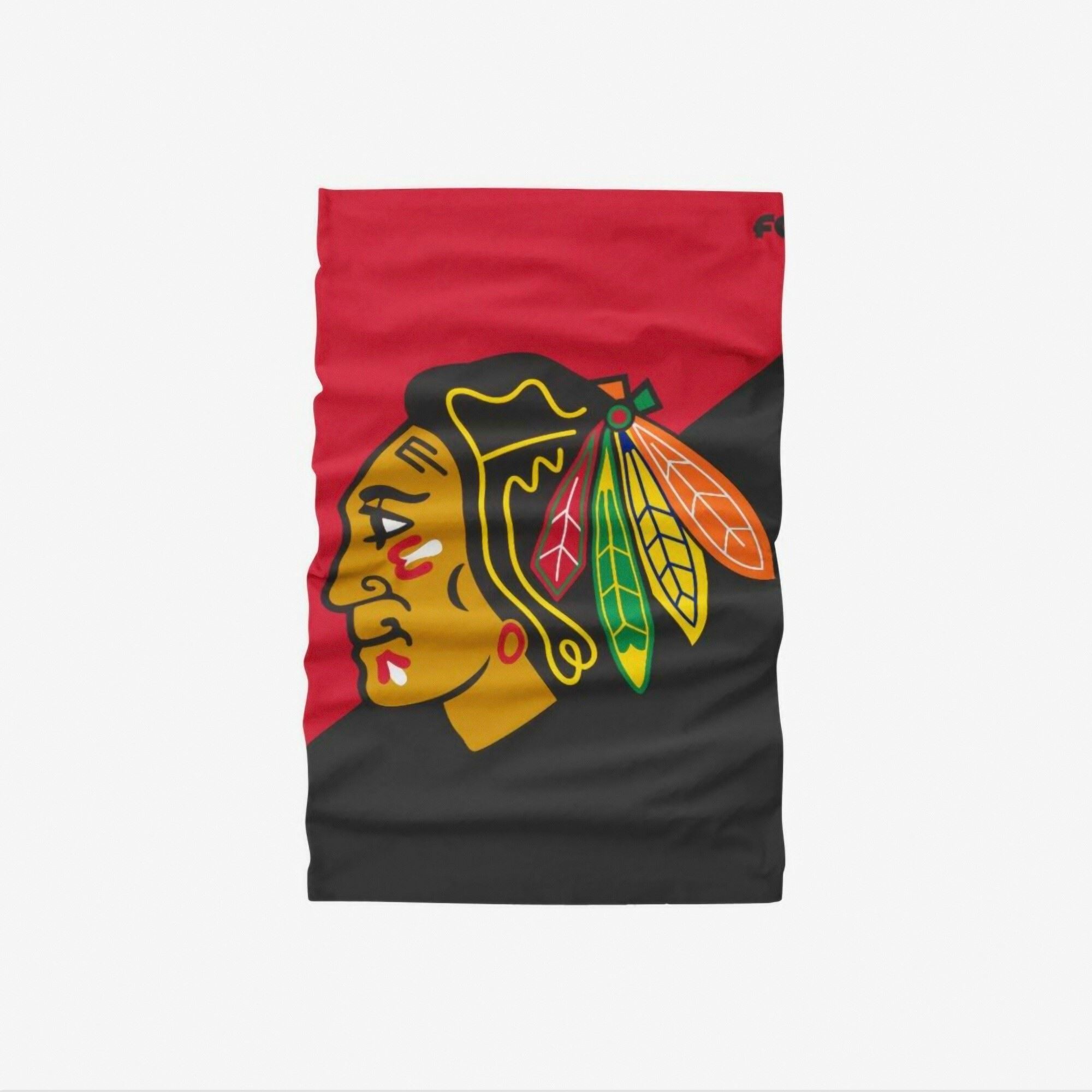 Chicago Blackhawks NHL Colour Block Big Logo Gaiter Scarf Forever Collectibles