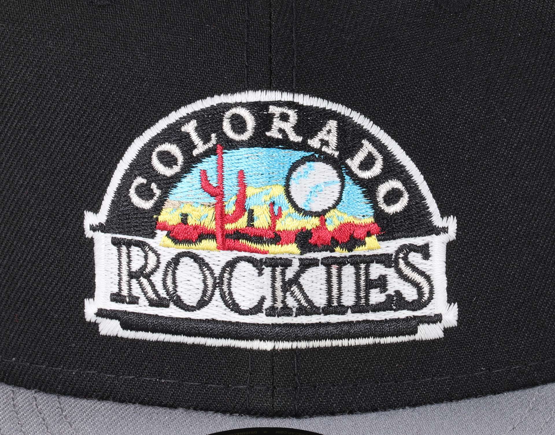 Colorado Rockies MLB Sidepatch Established 1993 Two-Tone Black Gray 59Fifty Basecap New Era