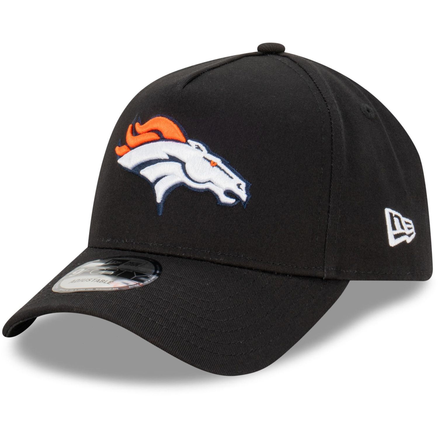 Denver Broncos NFL Evergreen Black 9Forty Adjustable A-Frame Cap New Era