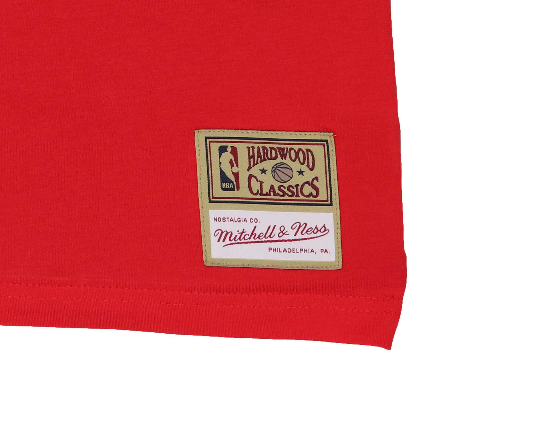 Dennis Rodman #91 Chicago Bulls NBA Name & Number Tee Red T-Shirt Mitchell & Ness