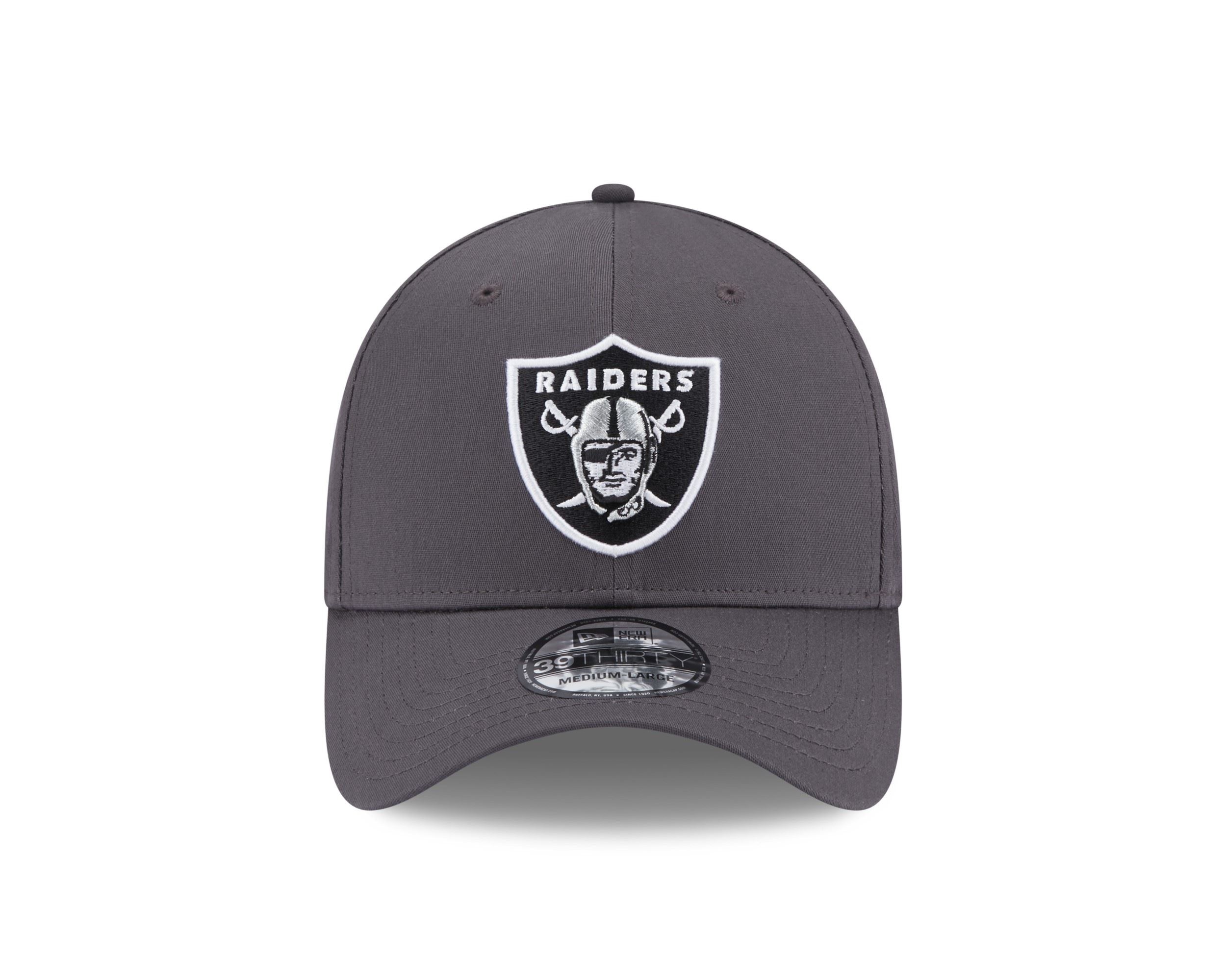 Las Vegas Raiders NFL Comfort Grey 39Thirty Stretch Cap New Era