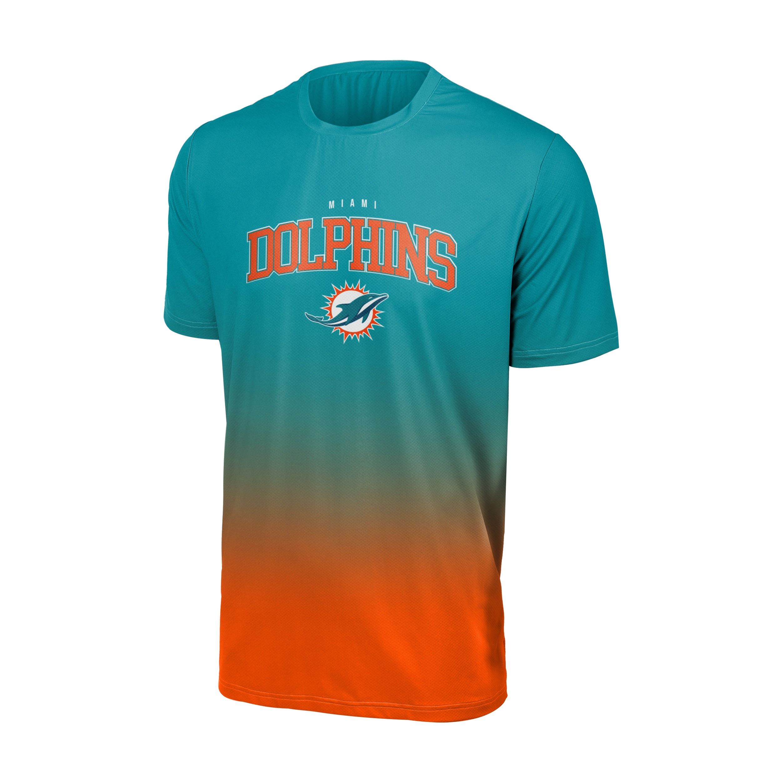 Miami Dolphins NFL Gradient Mesh Jersey Short Sleeve Herren T-Shirt Foco
