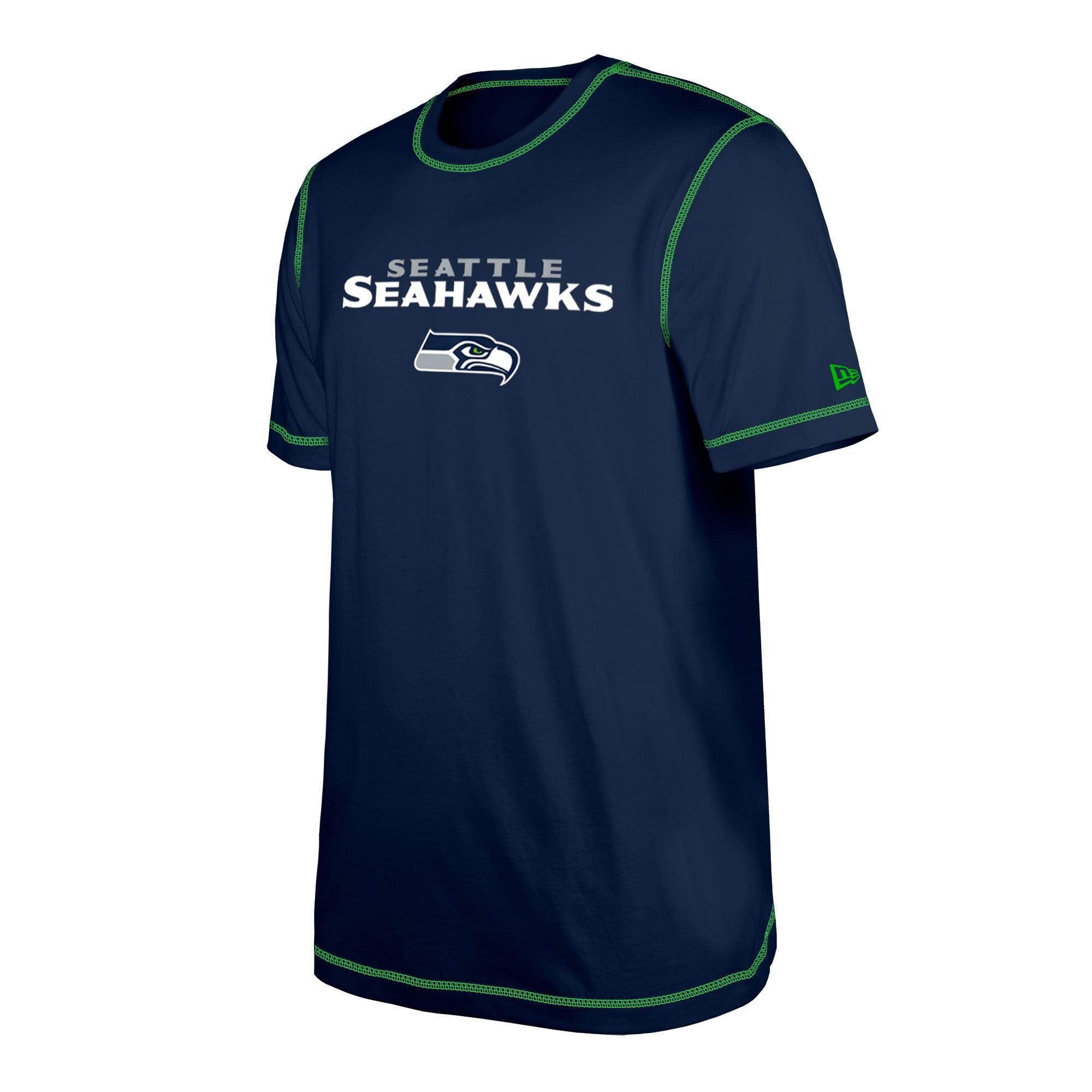 Seattle Seahawks NFL 2023 Sideline Navy T-Shirt New Era