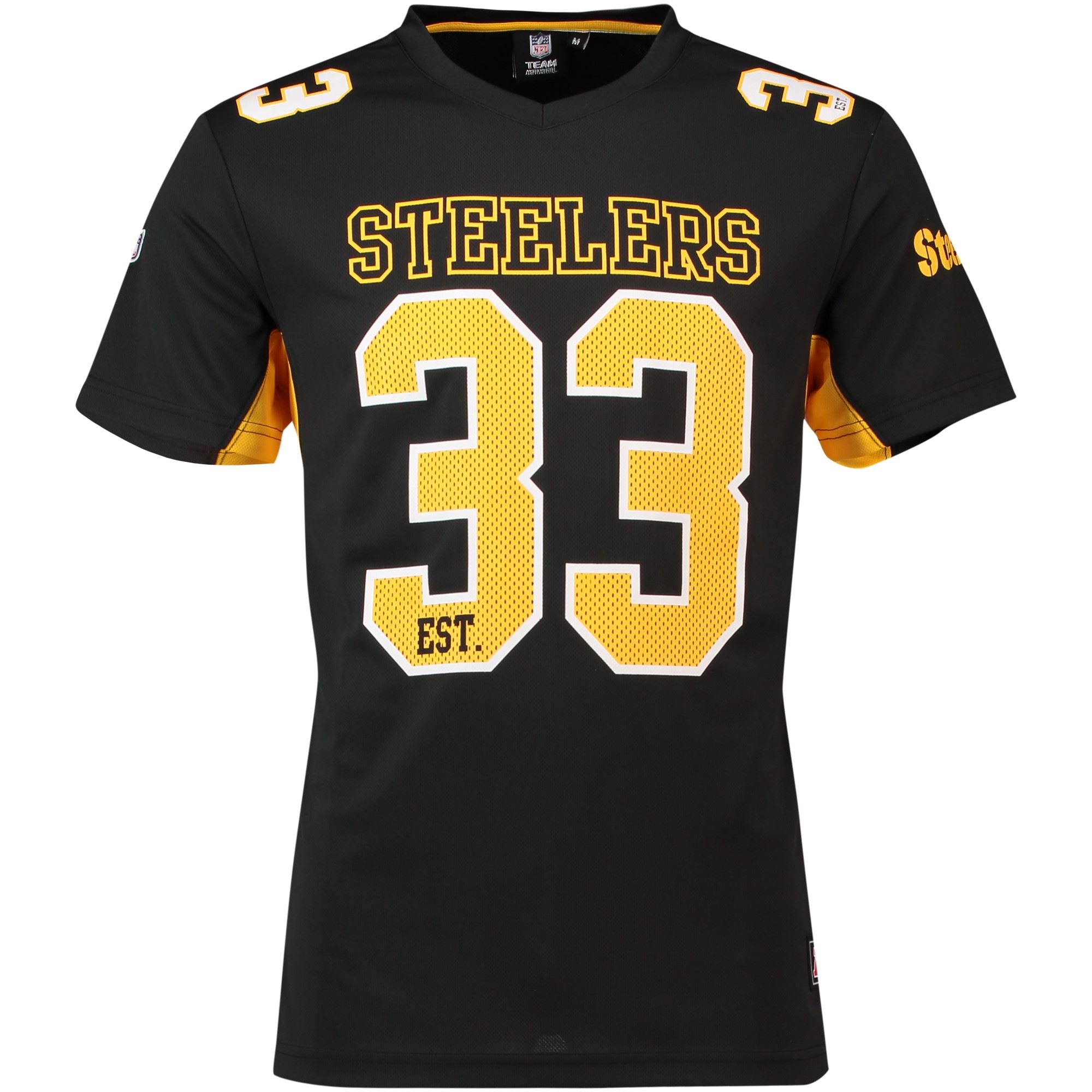 Pittsburgh Steelers NFL Players Poly Mesh Black T-Shirt Fanatics